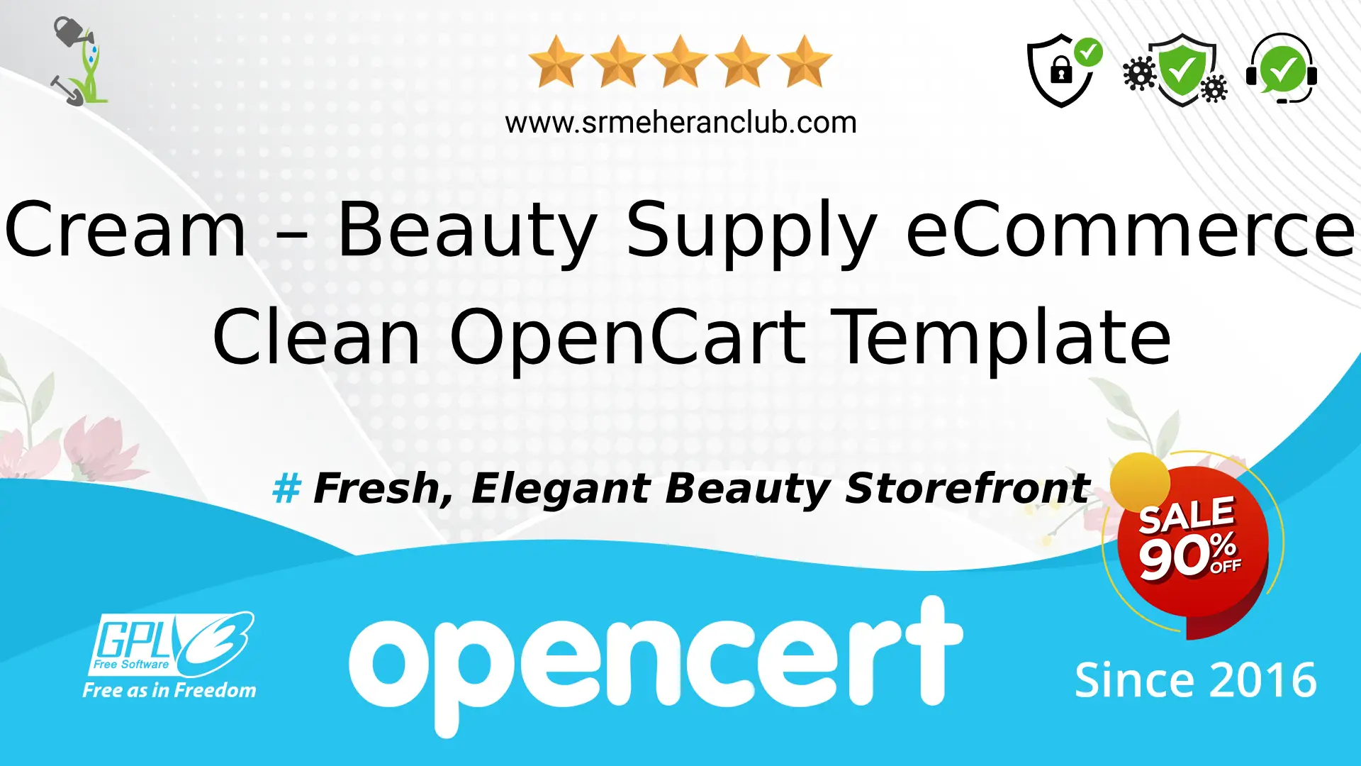 Cream – Beauty Supply eCommerce Clean OpenCart Template — Template by Templatemonster