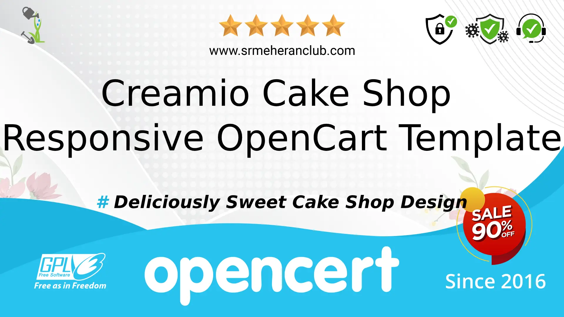 Creamio Cake Shop Responsive OpenCart Template — Template by Templatemonster