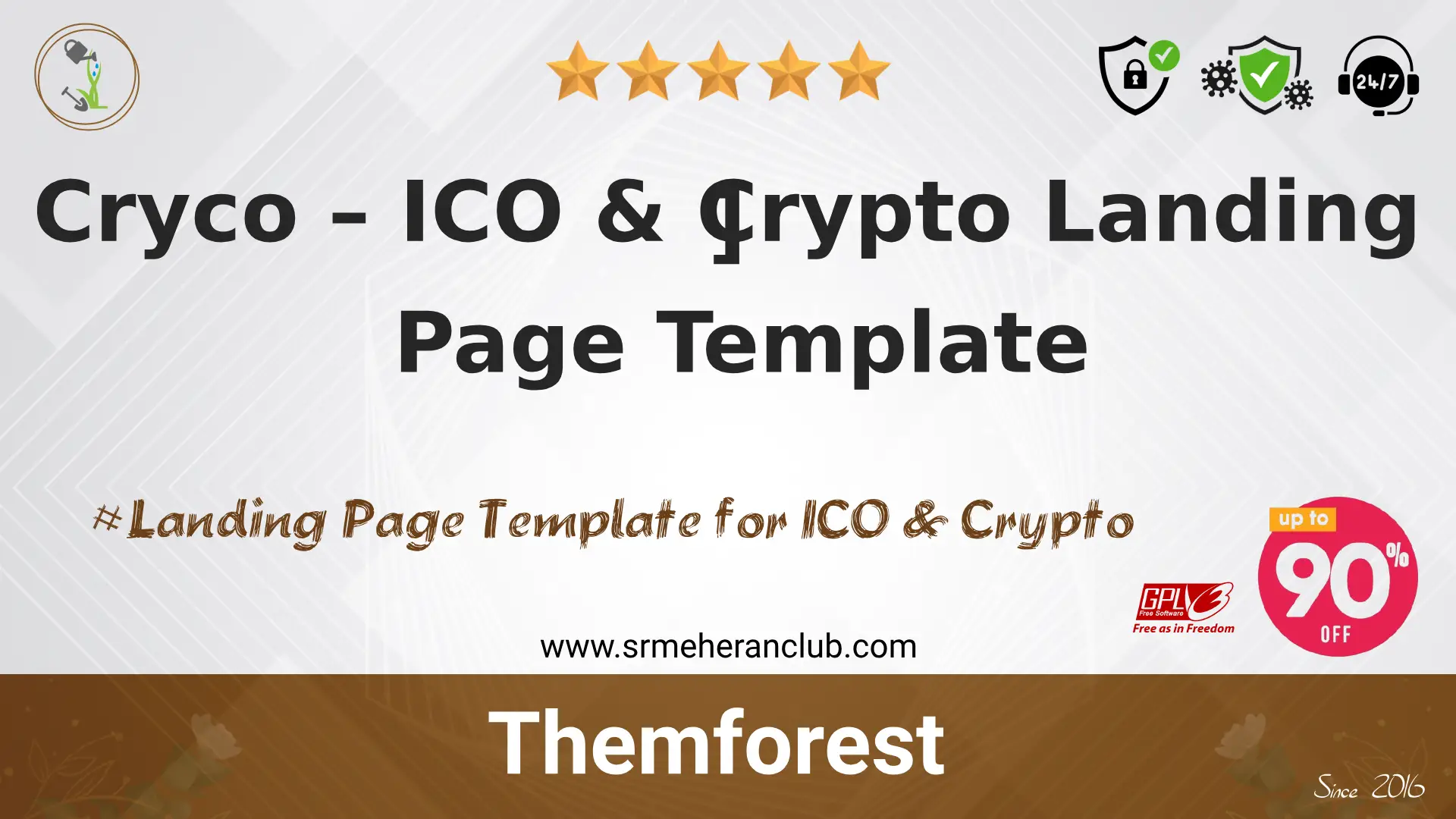 Cryco – ICO & Crypto Landing Page Template — Template by Themeforest