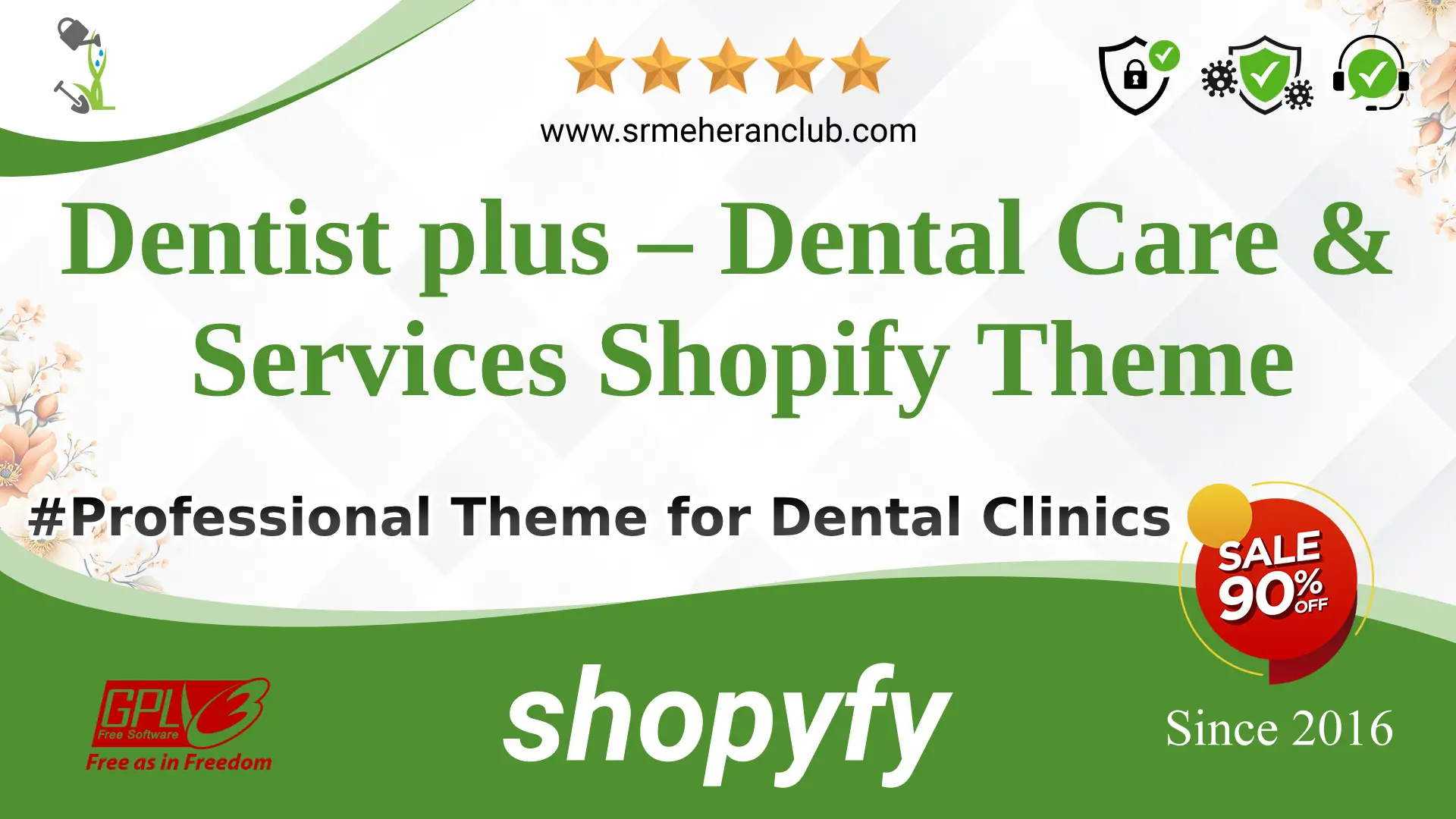 Dentist plus – Dental Care & Services Shopify Theme — Theme by Templatemonster