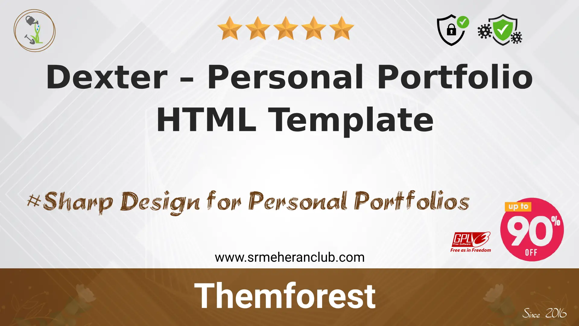 Dexter – Personal Portfolio HTML Template