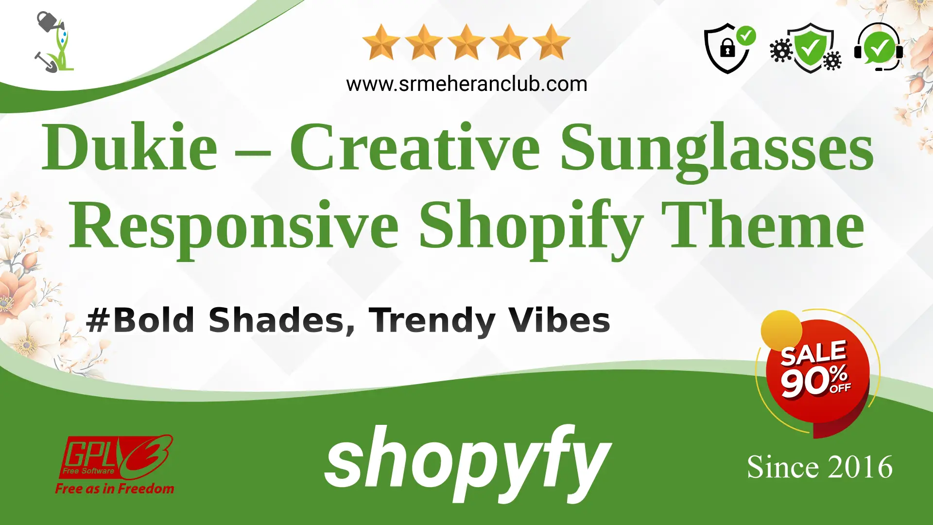 Dukie – Creative Sunglasses Responsive Shopify Theme — Theme by Templatemonster