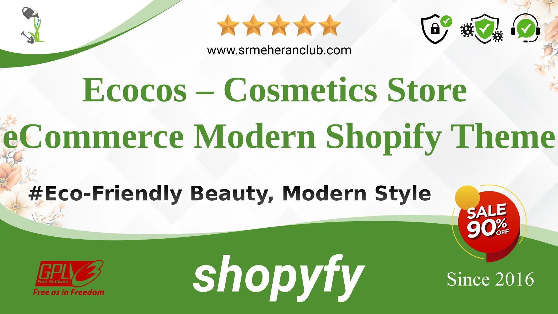 Ecocos – Cosmetics Store eCommerce Modern Shopify Theme — Theme by Templatemonster