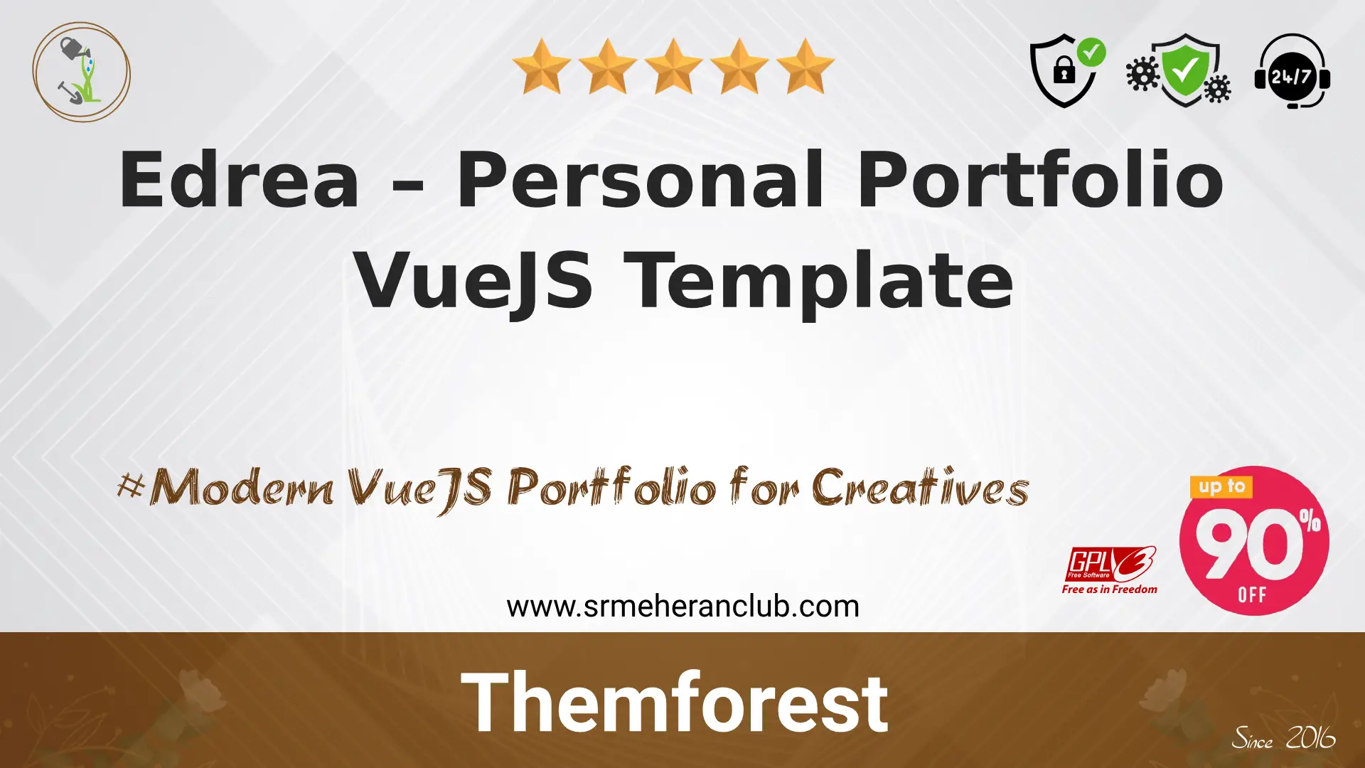 Edrea – Personal Portfolio VueJS Template