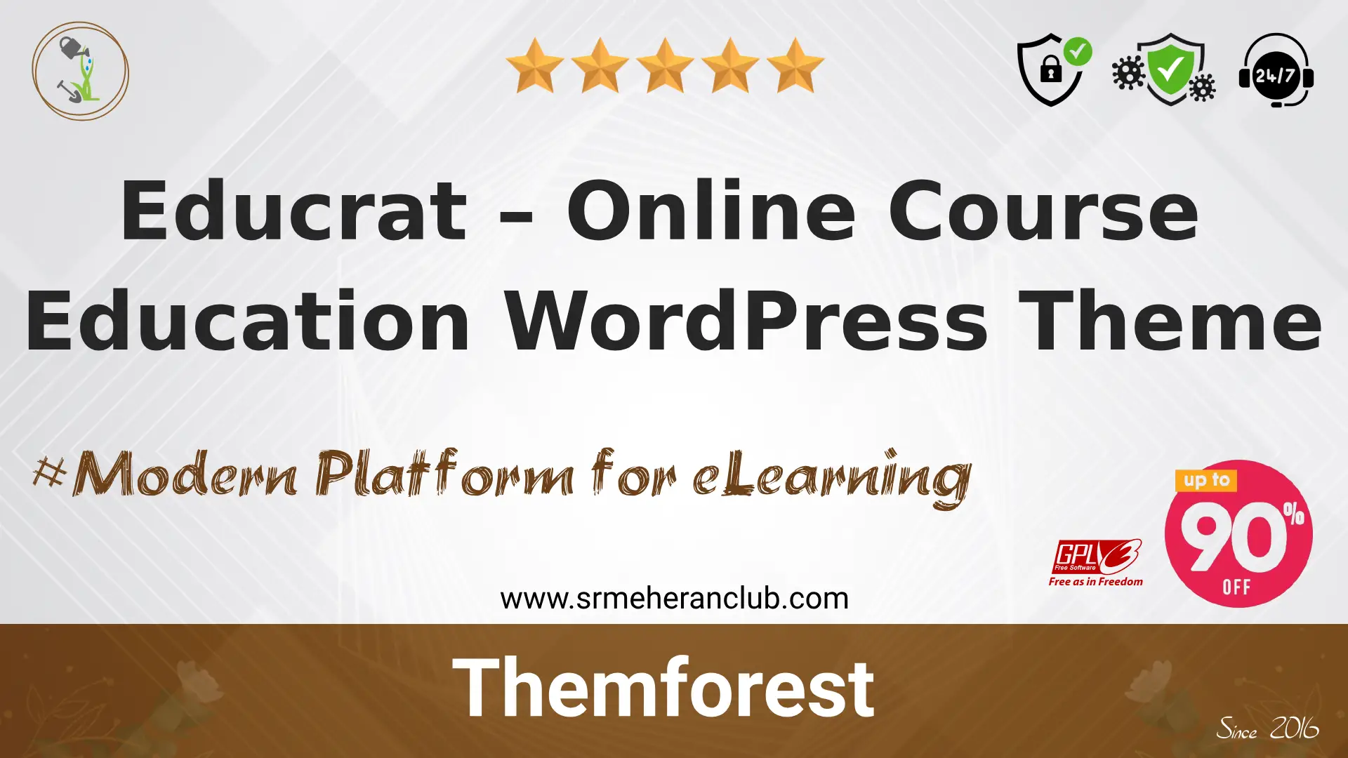 Educrat – Online Course Education WordPress Theme