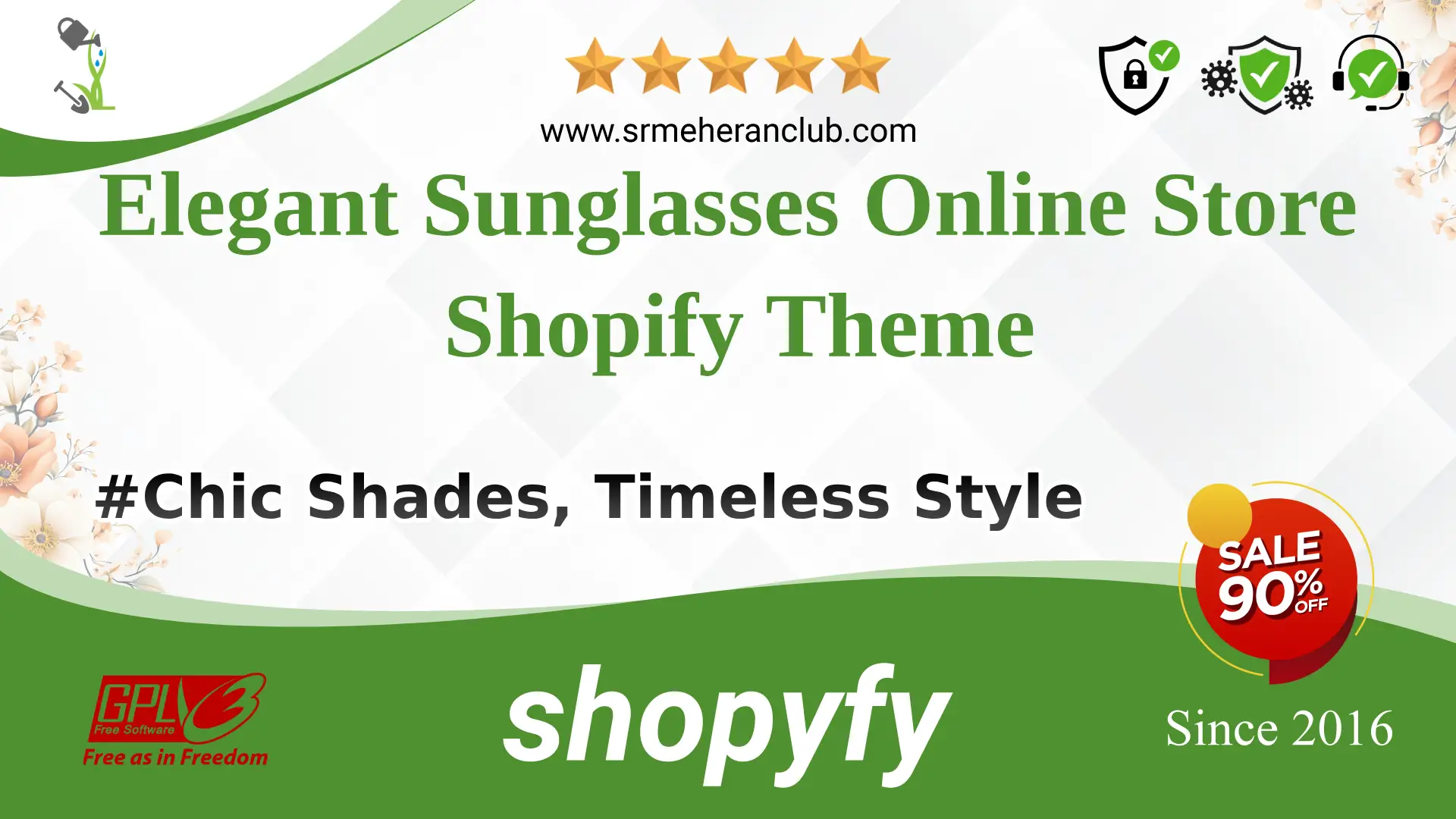 Elegant Sunglasses Online Store Shopify Theme — Theme by Templatemonster