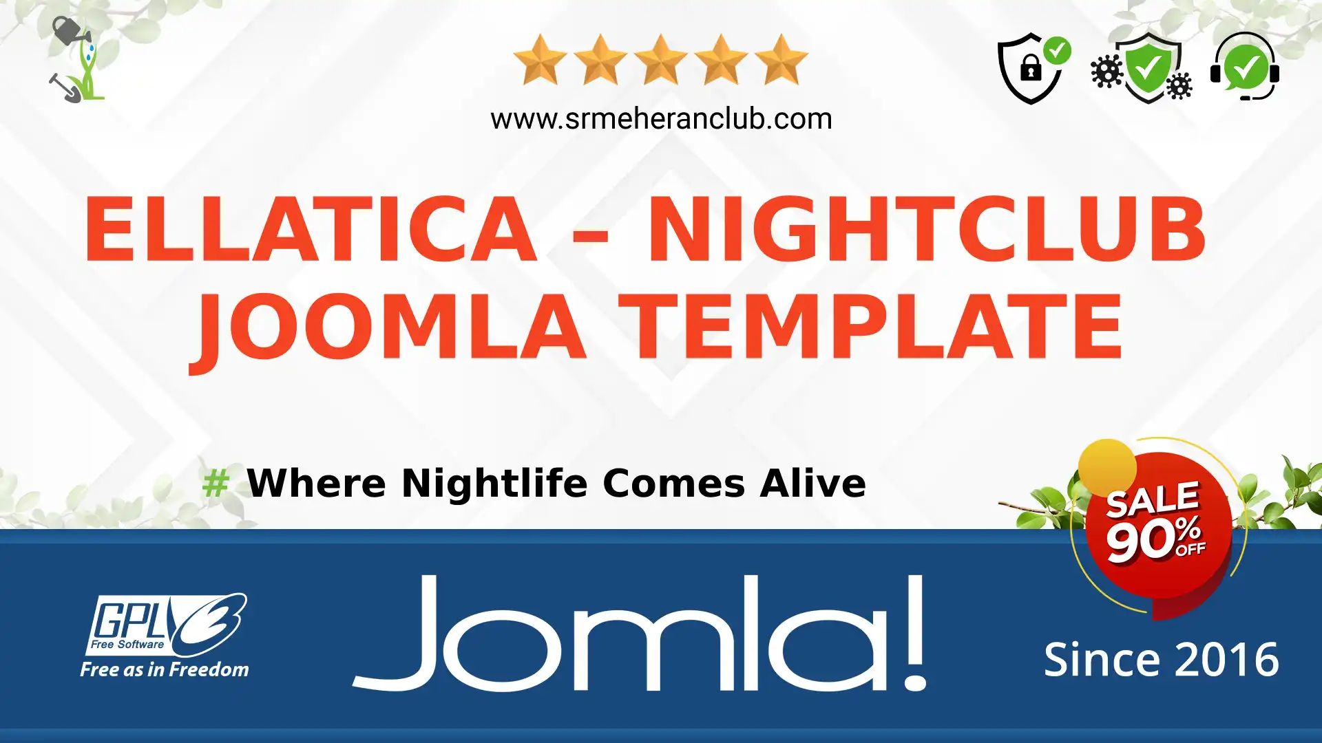 Ellatica – Nightclub Joomla Template — Theme by Templatemonster