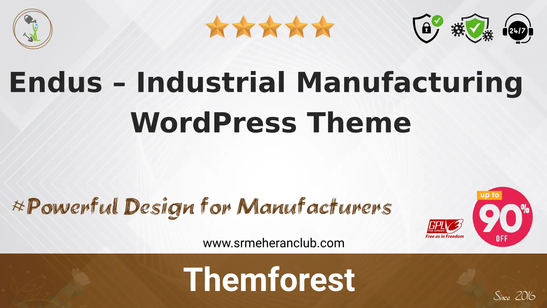 Endus – Industrial Manufacturing WordPress Theme — Theme by Themeforest