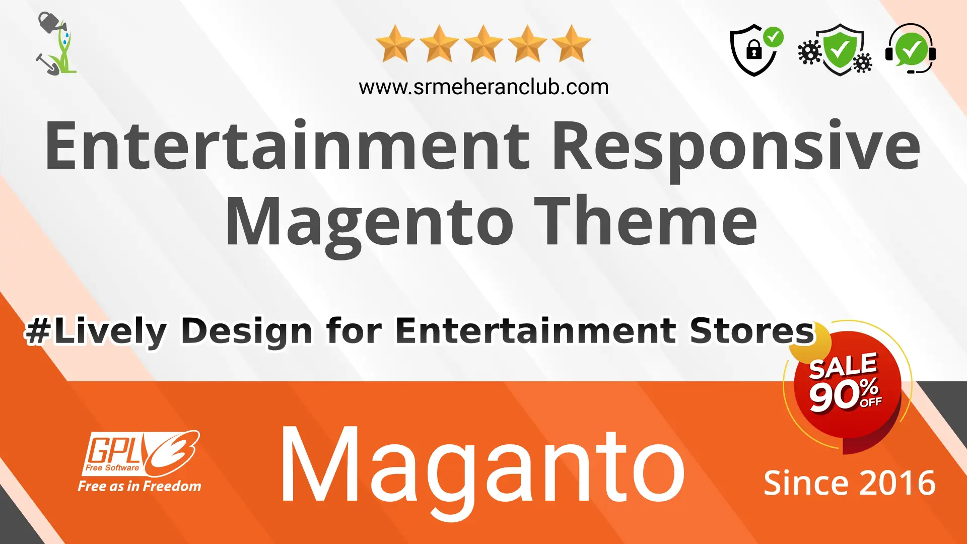 Entertainment Responsive Magento Theme — Theme by Templatemonster