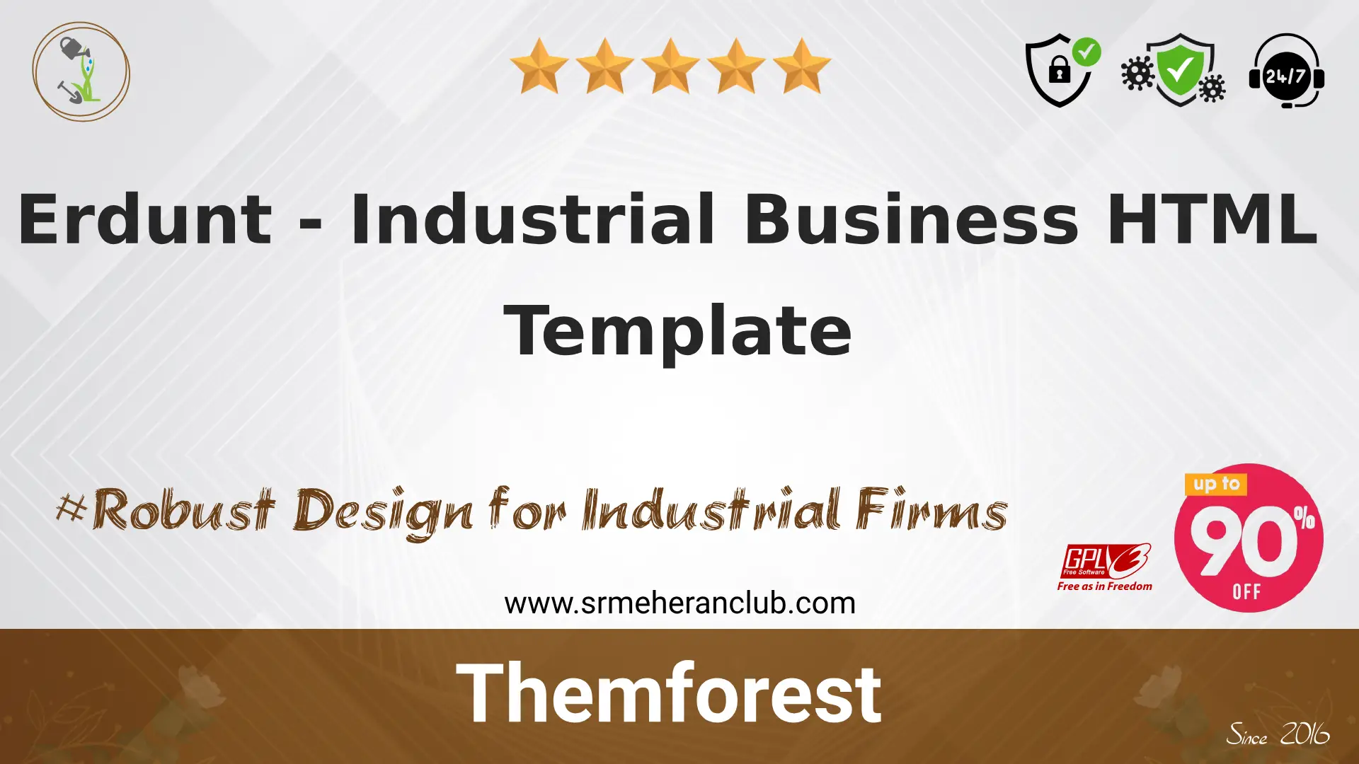 Erdunt – Industrial Business HTML Template — Template by Themeforest