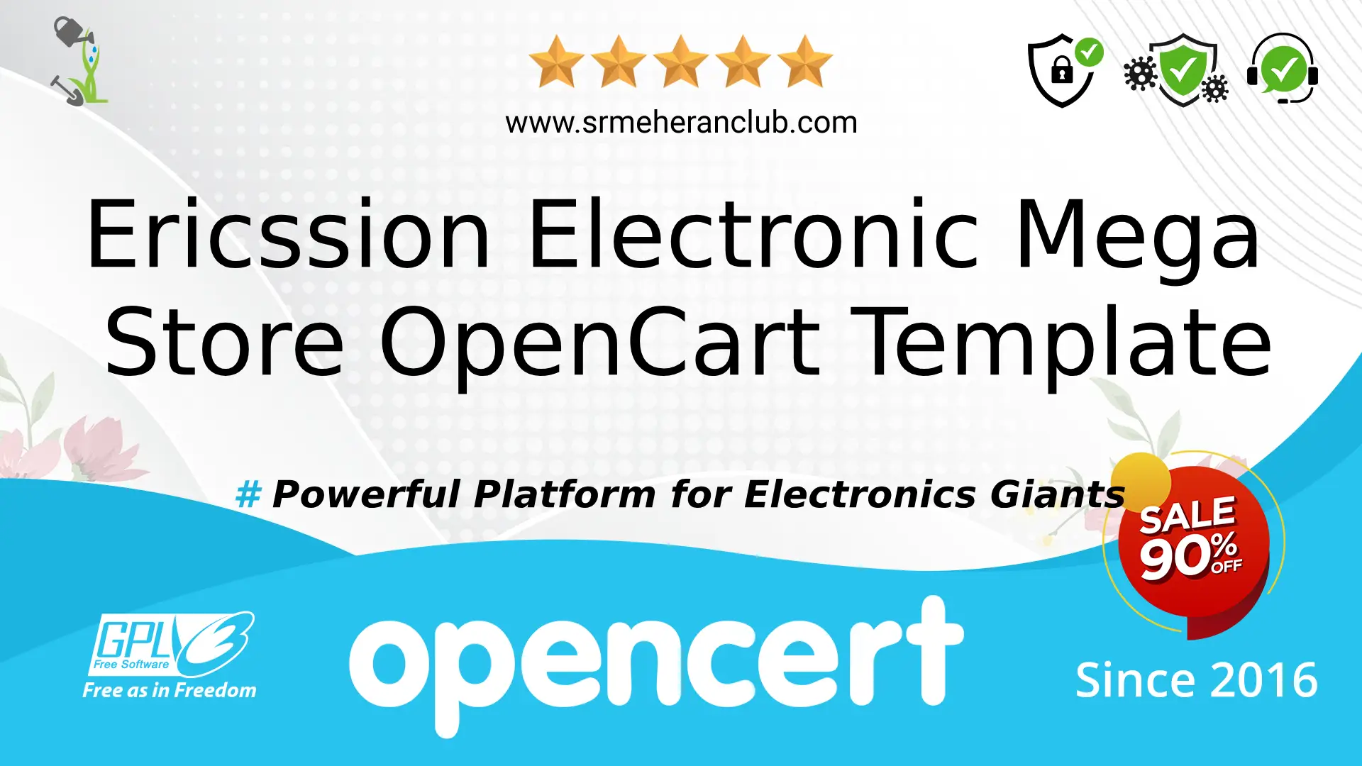 Ericssion Electronic Mega Store OpenCart Template — Template by Templatemonster