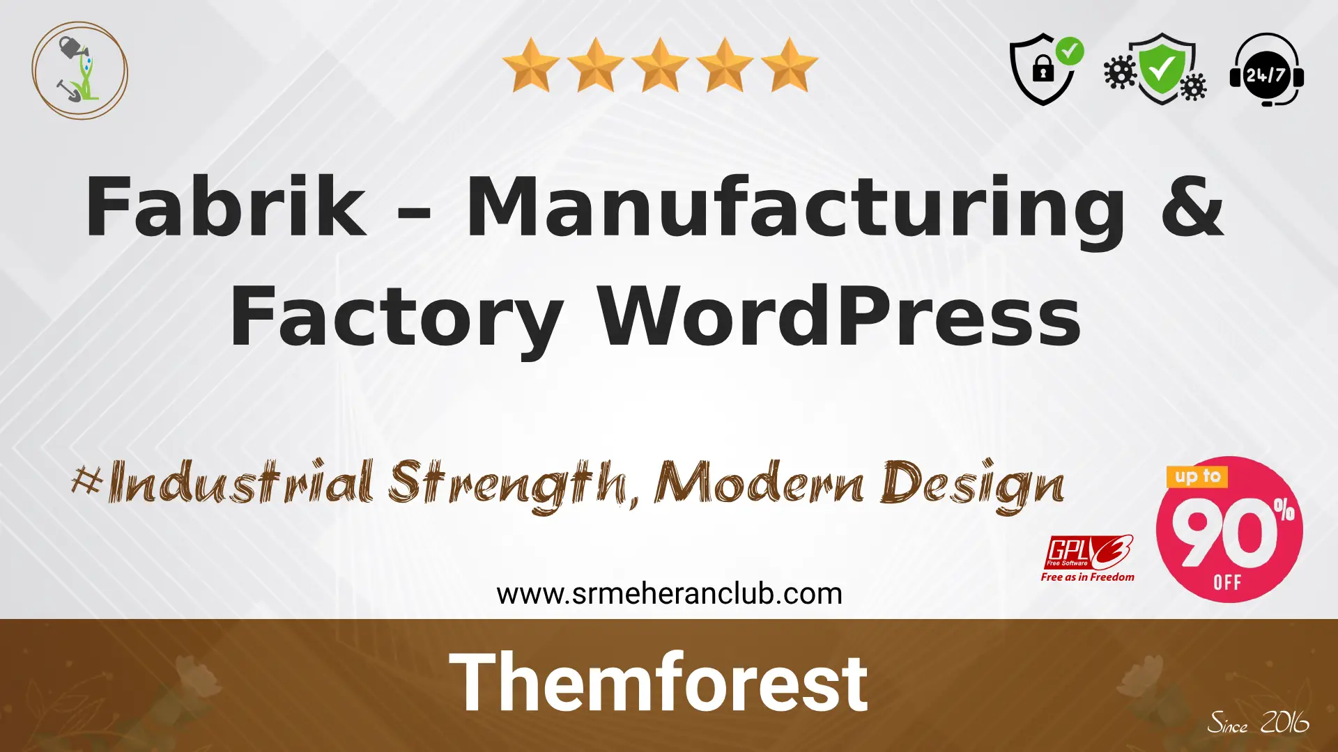 Fabrik – Manufacturing & Factory WordPress — Theme by Themeforest
