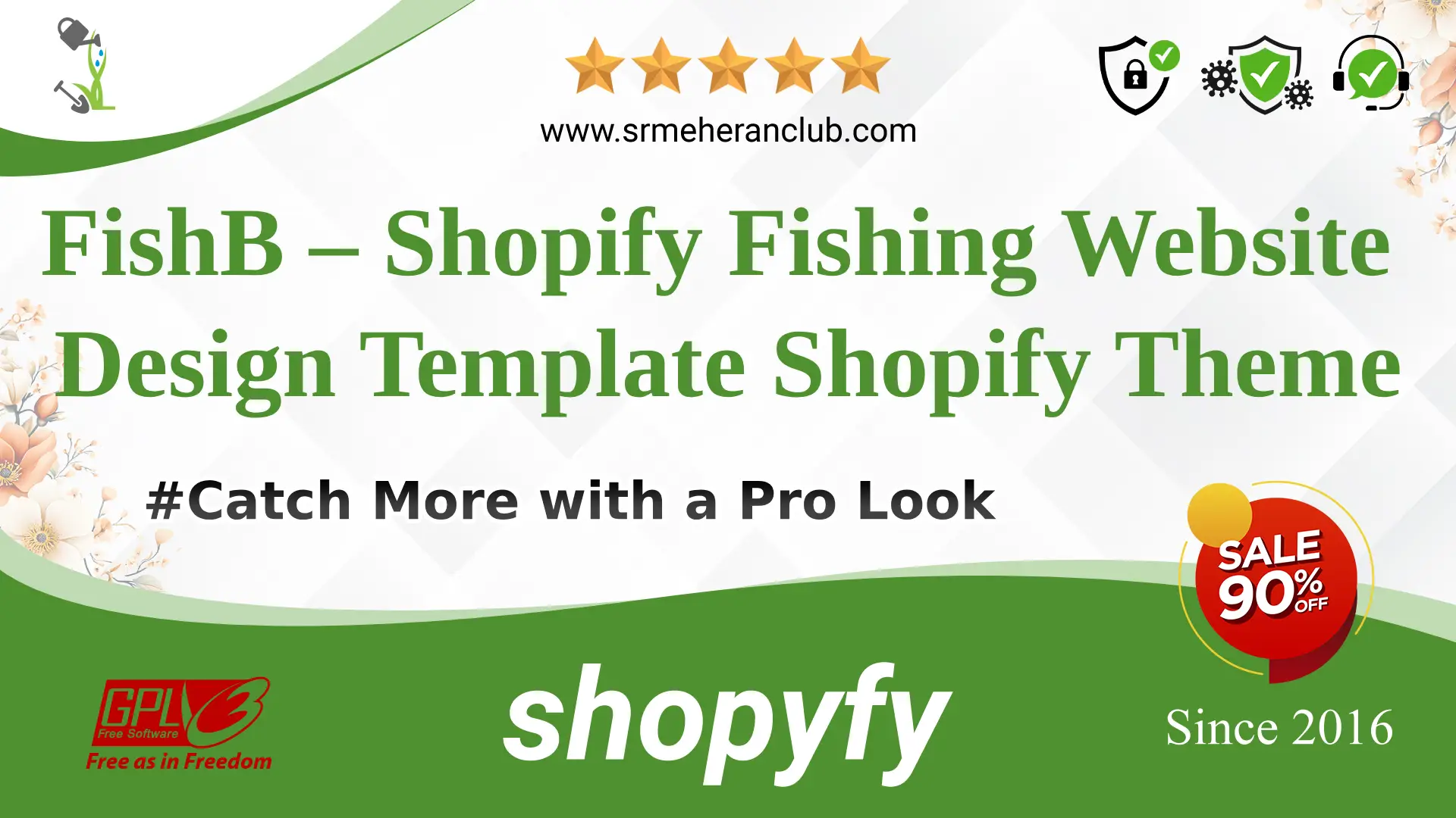 FishB – Shopify Fishing Website Design Template Shopify Theme — Theme by Templatemonster