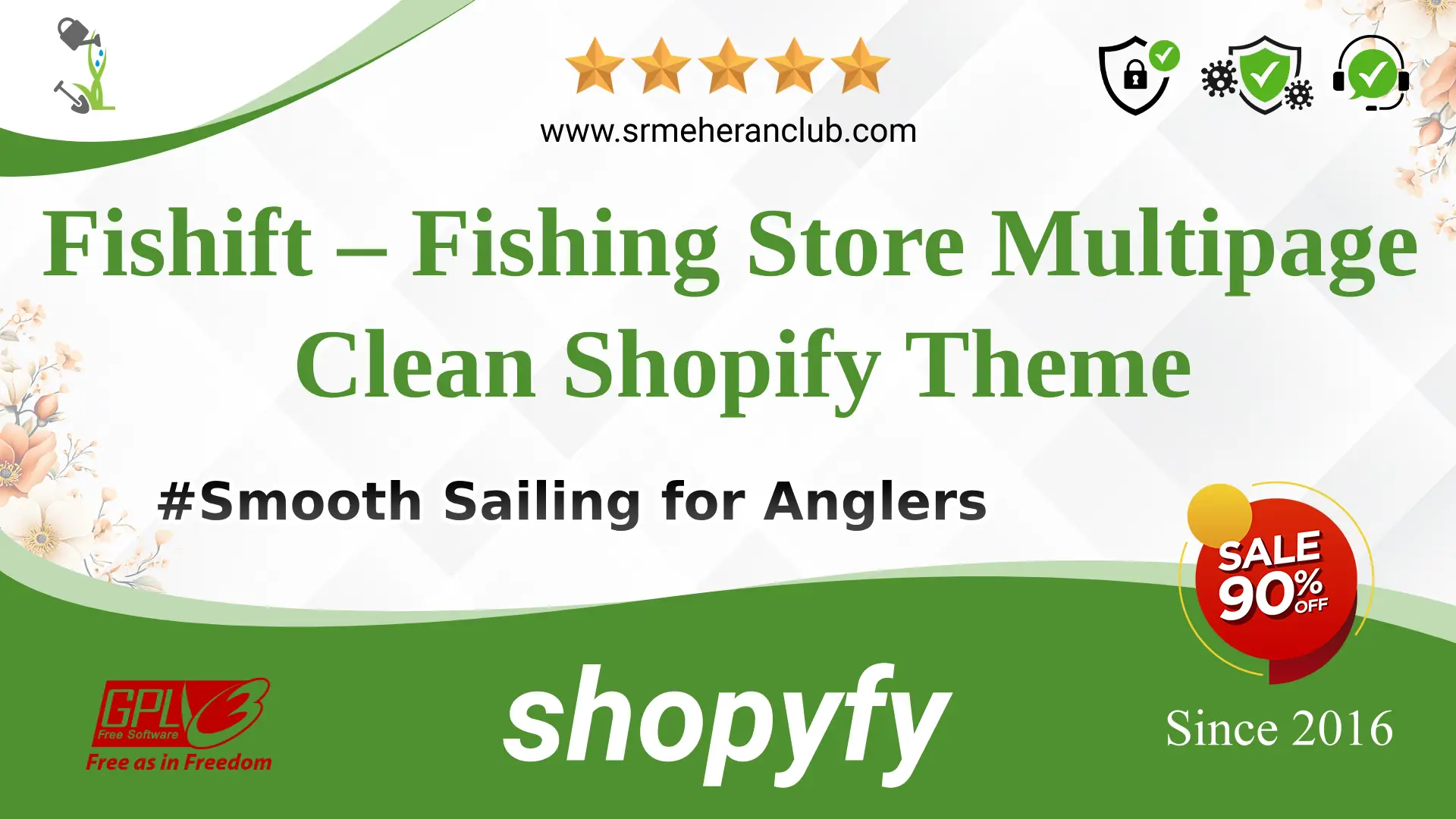 Fishift – Fishing Store Multipage Clean Shopify Theme — Theme by Templatemonster