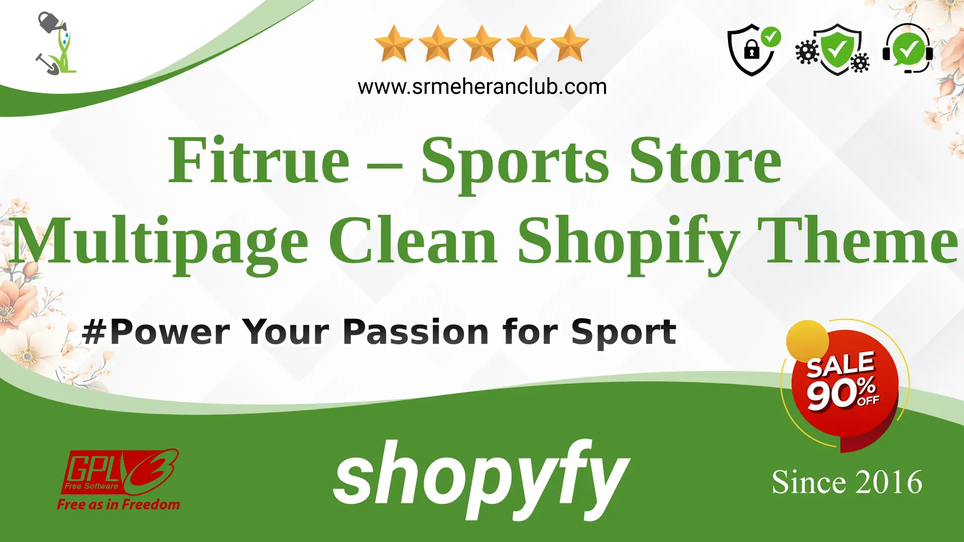 Fitrue – Sports Store Multipage Clean Shopify Theme — Theme by Templatemonster