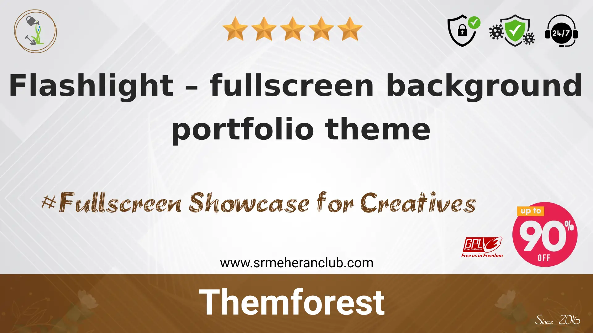 Flashlight – fullscreen background portfolio theme — Theme by Themeforest