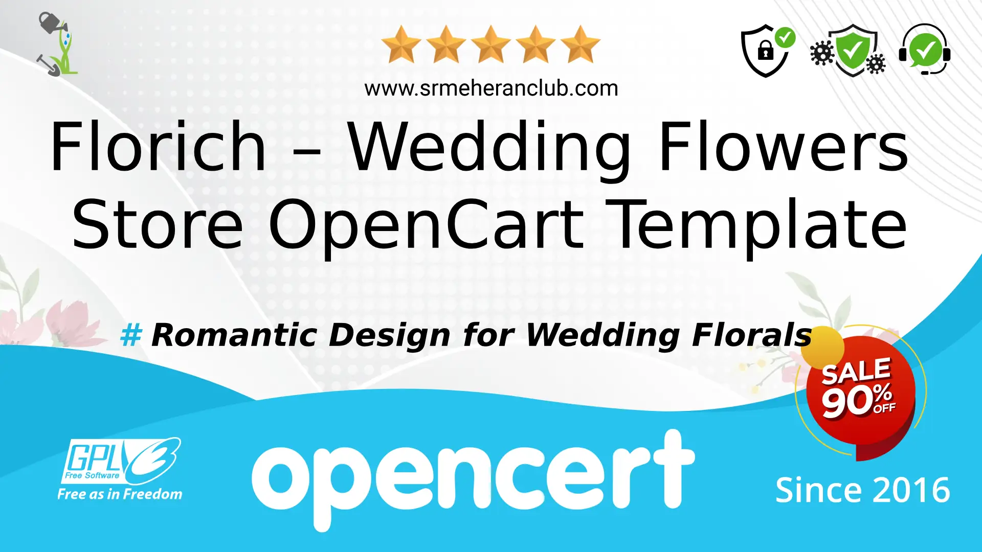 Florich – Wedding Flowers Store OpenCart Template — Template by Templatemonster