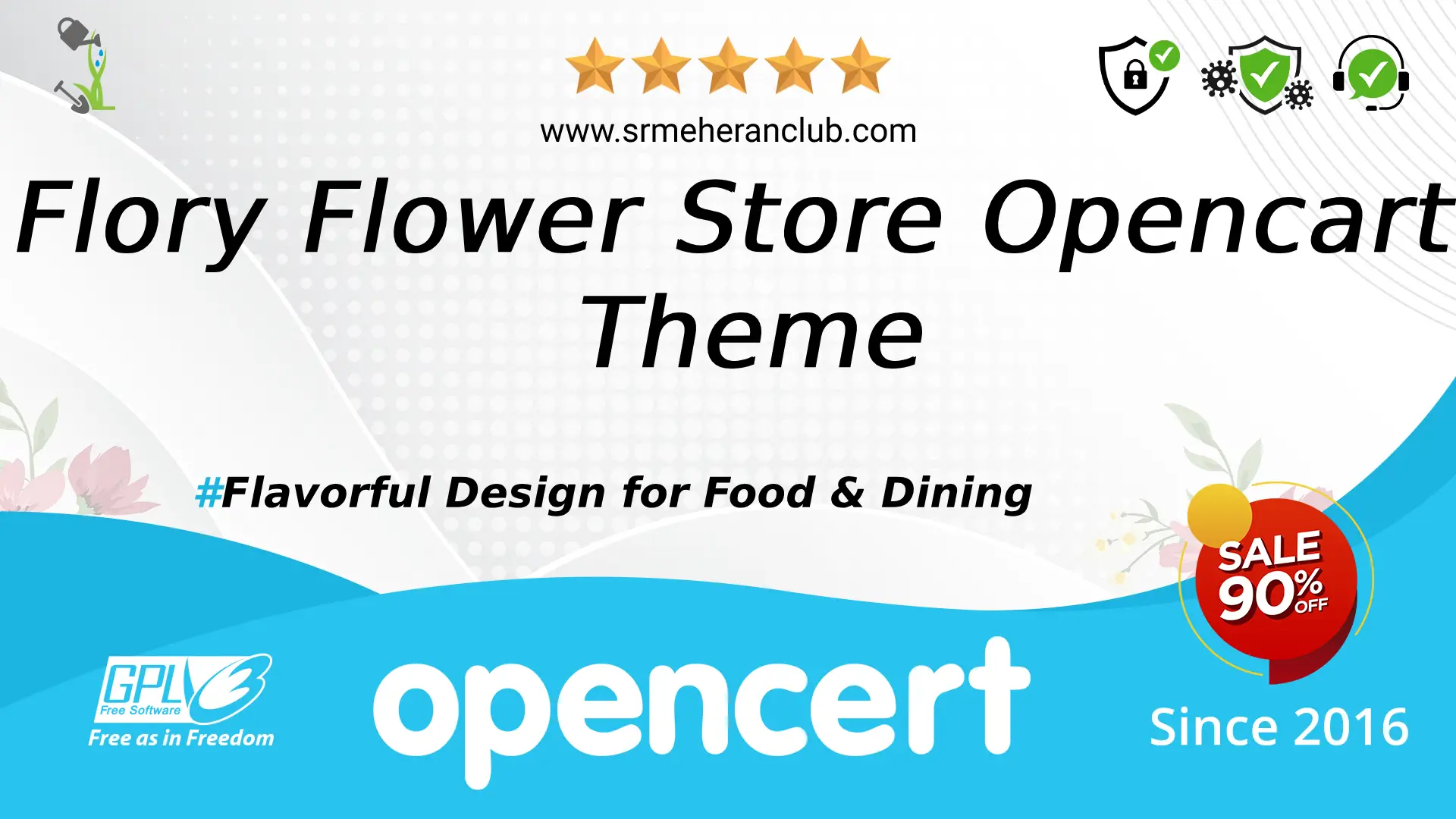 Flory Flower Store Opencart Theme — Template by Templatemonster