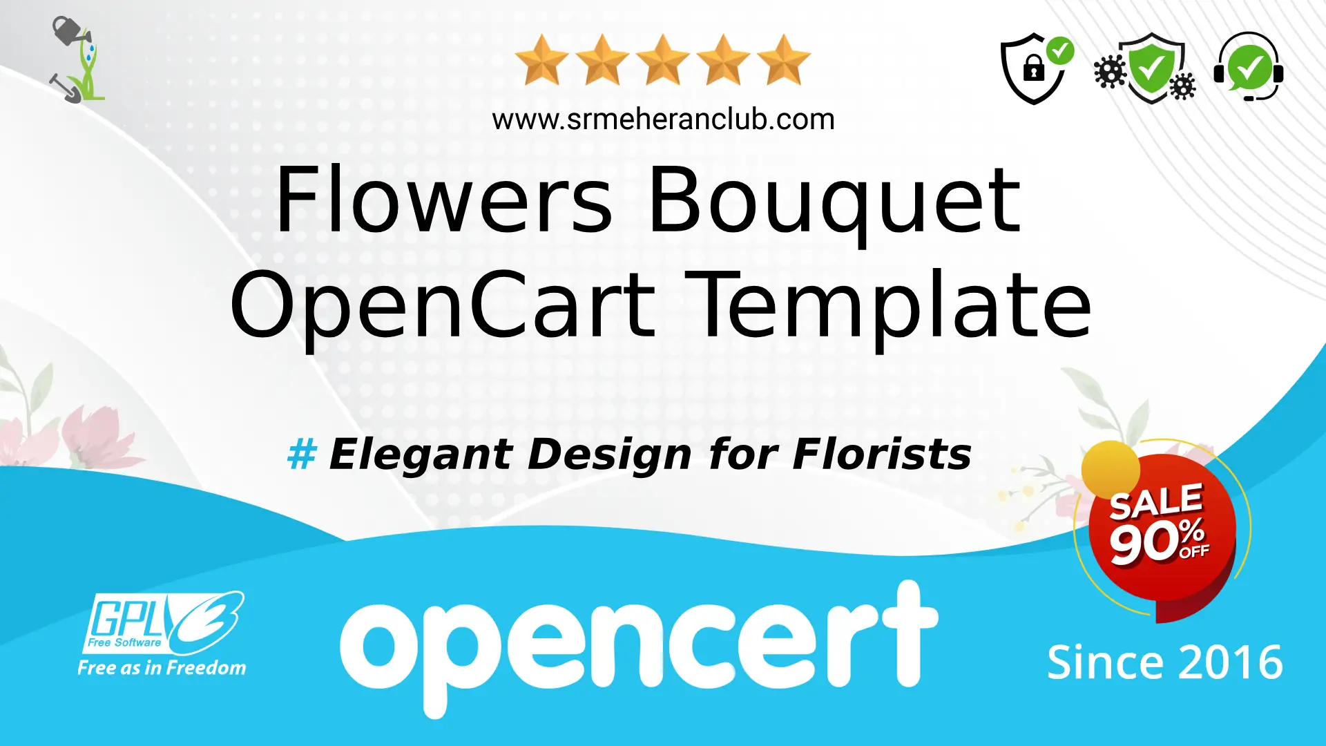 Flowers Bouquet OpenCart Template