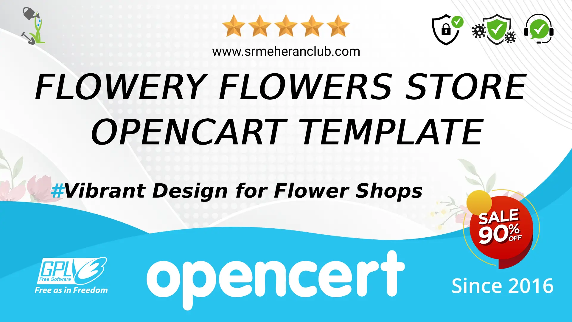 Flowery Flowers Store OpenCart Template — Template by Templatemonster
