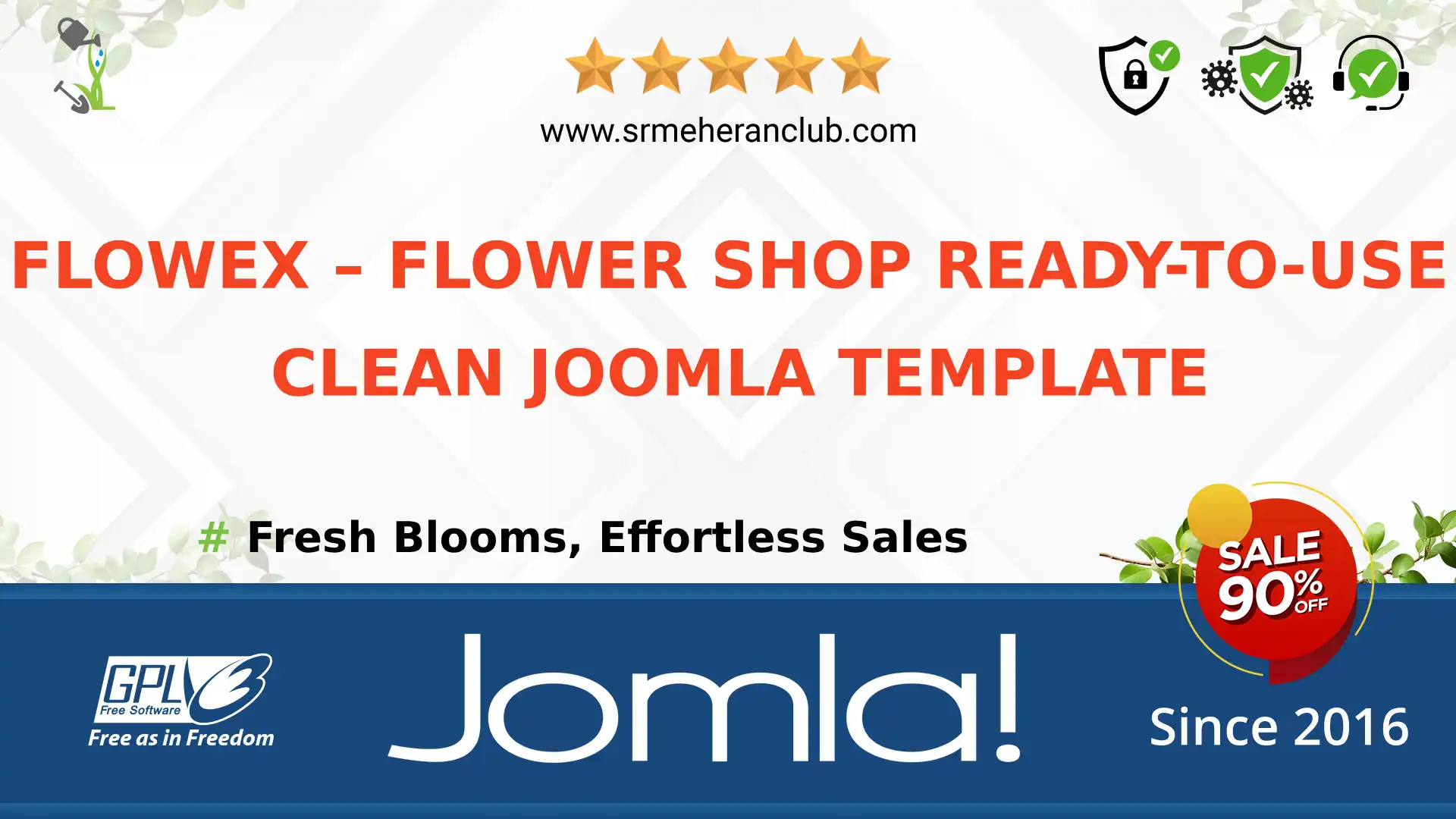 Flowex – Flower Shop Ready-to-Use Clean Joomla Template