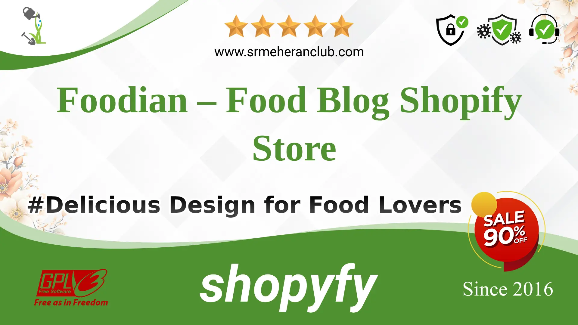 Foodian – Food Blog Shopify Store