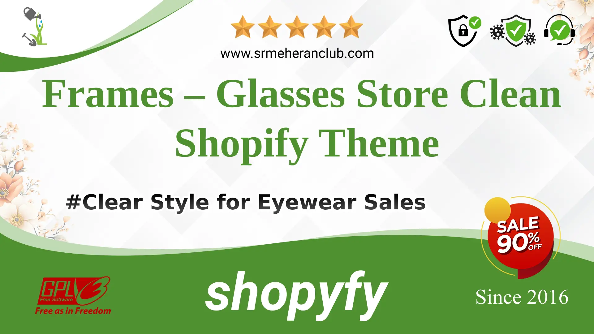 Frames – Glasses Store Clean Shopify Theme — Theme by Templatemonster