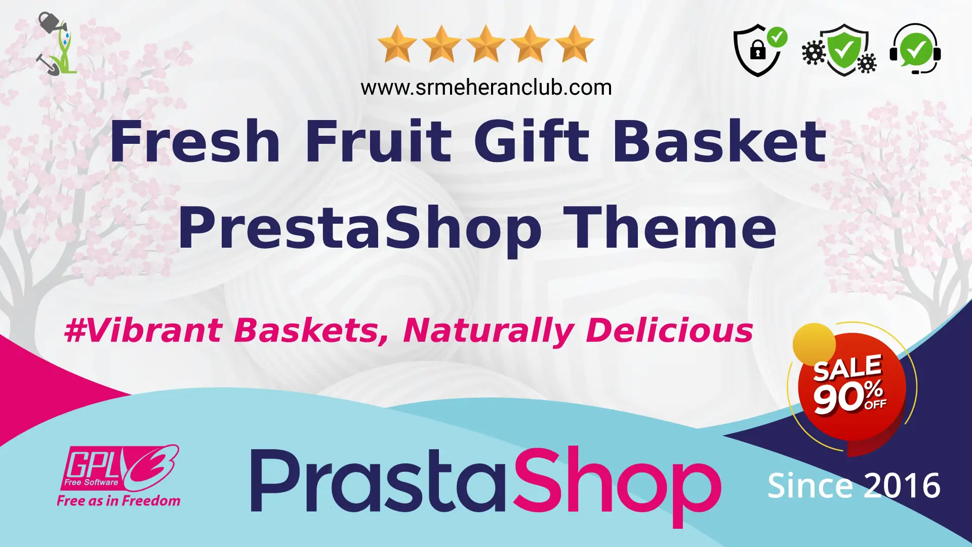 Fresh Fruit Gift Basket PrestaShop Theme — Theme by Templatemonster
