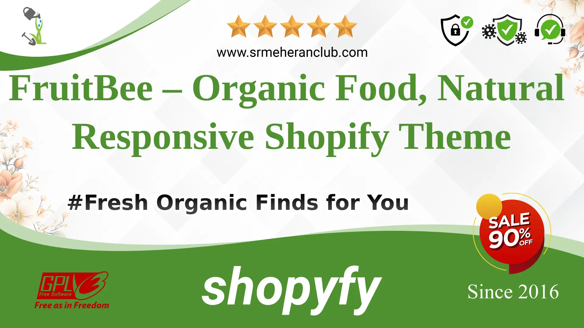 FruitBee – Organic Food, Natural Responsive Shopify Theme — Theme by Themeforest