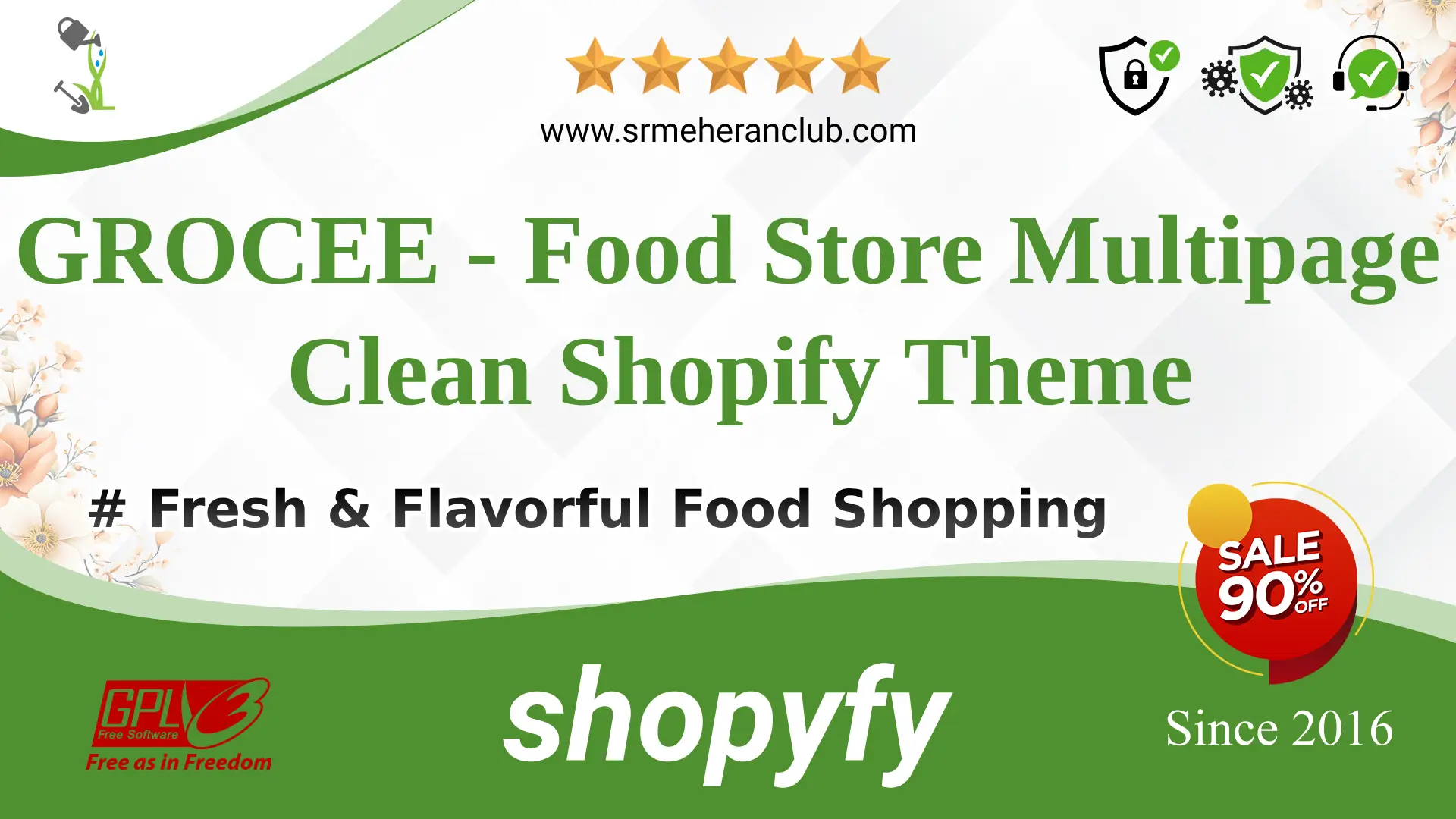 GROCEE – Food Store Multipage Clean Shopify Theme — Theme by Templatemonster