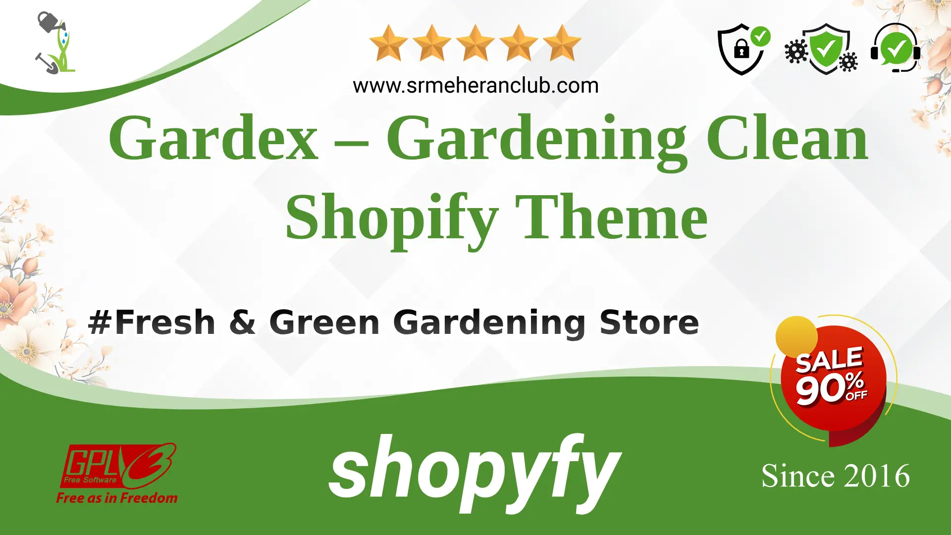 Gardex – Gardening Clean Shopify Theme — Theme by Templatemonster