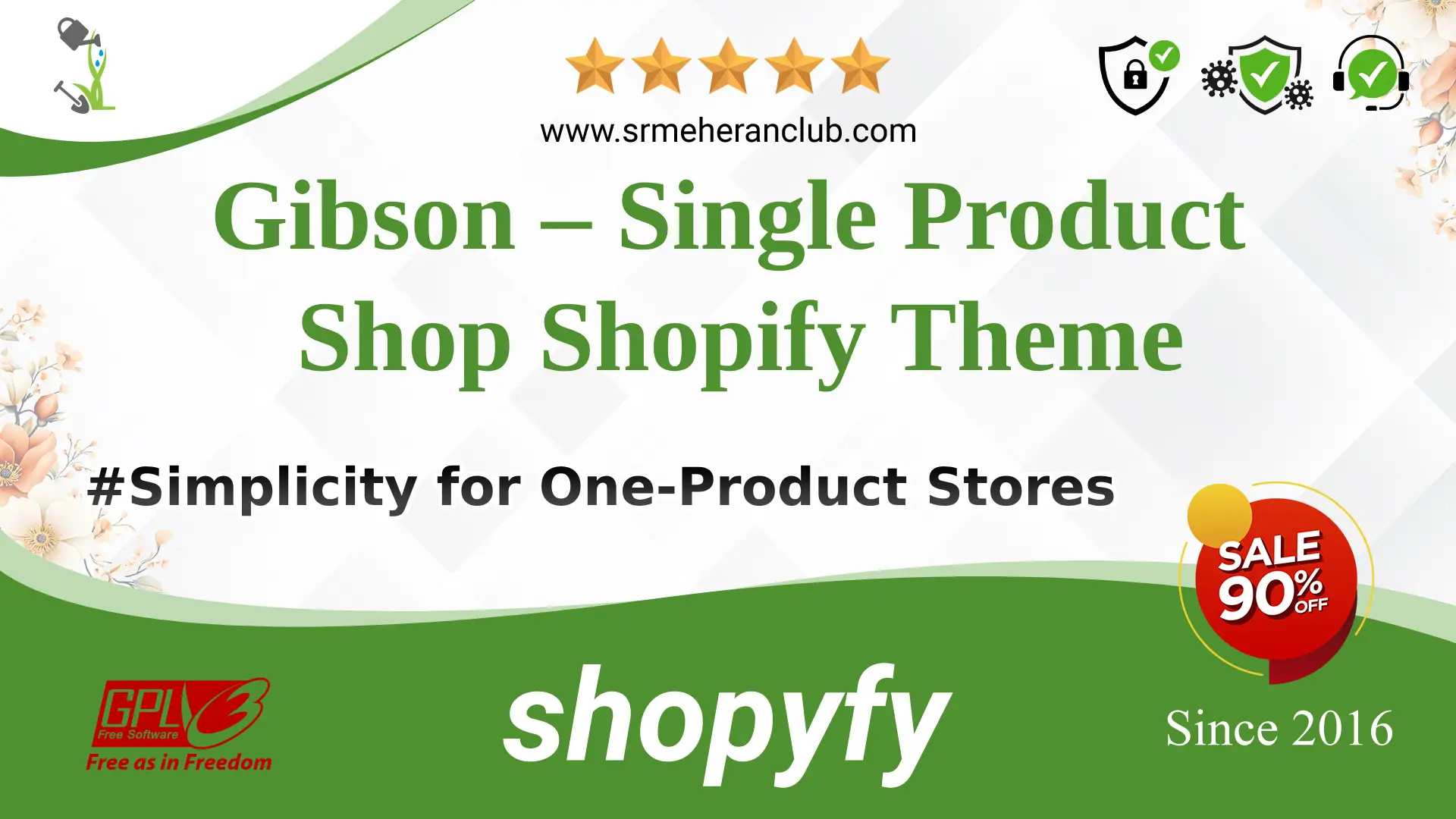 Gibson – Single Product Shop Shopify Theme — Theme by Themeforest