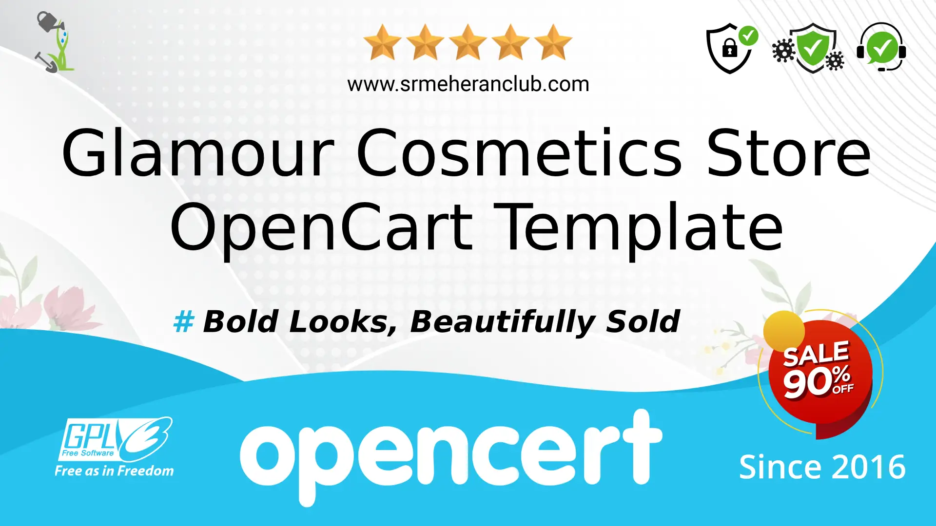 Glamour Cosmetics Store OpenCart Template — Template by Templatemonster