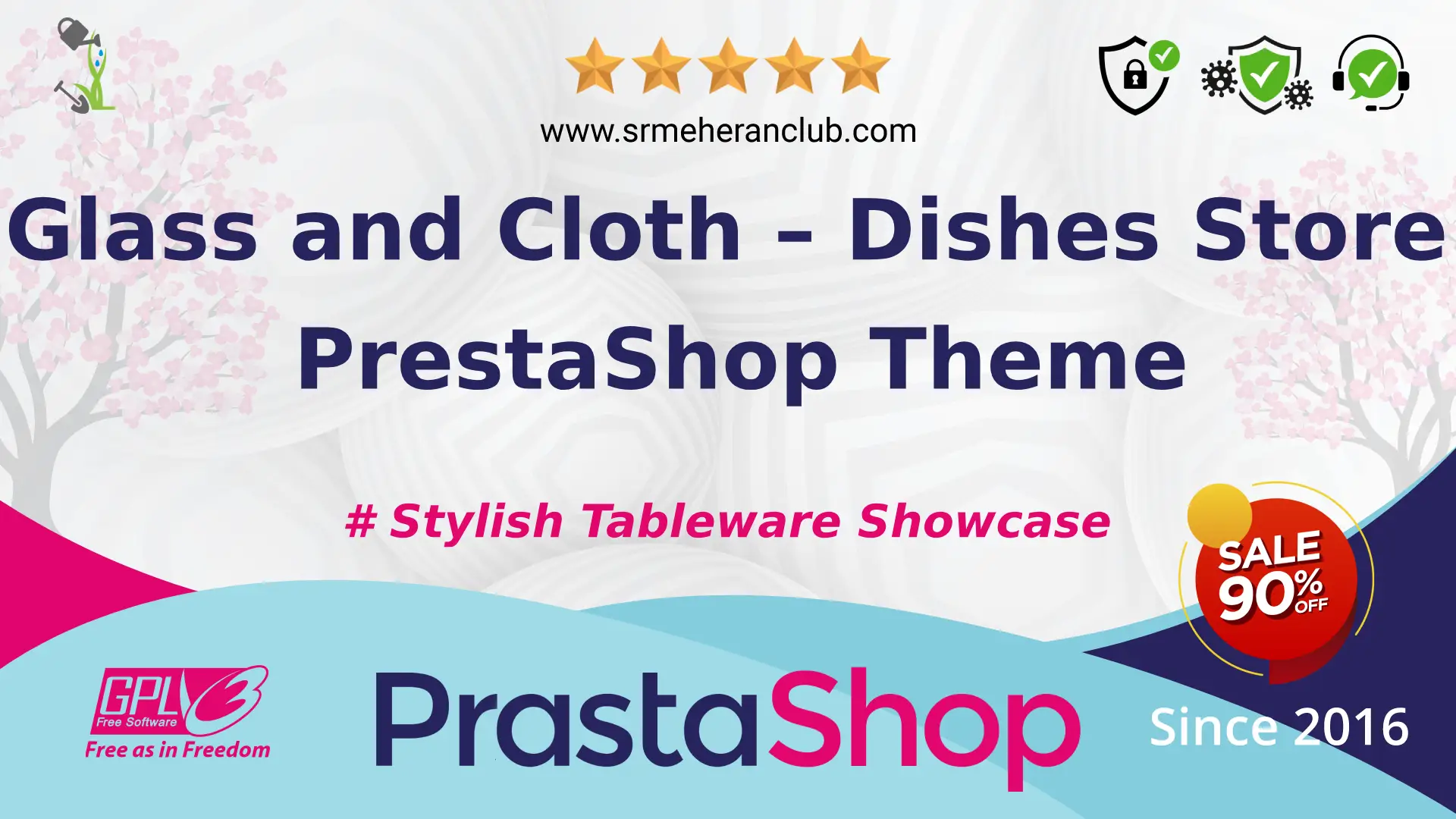 Glass and Cloth – Dishes Store PrestaShop Theme — Theme by Templatemonster