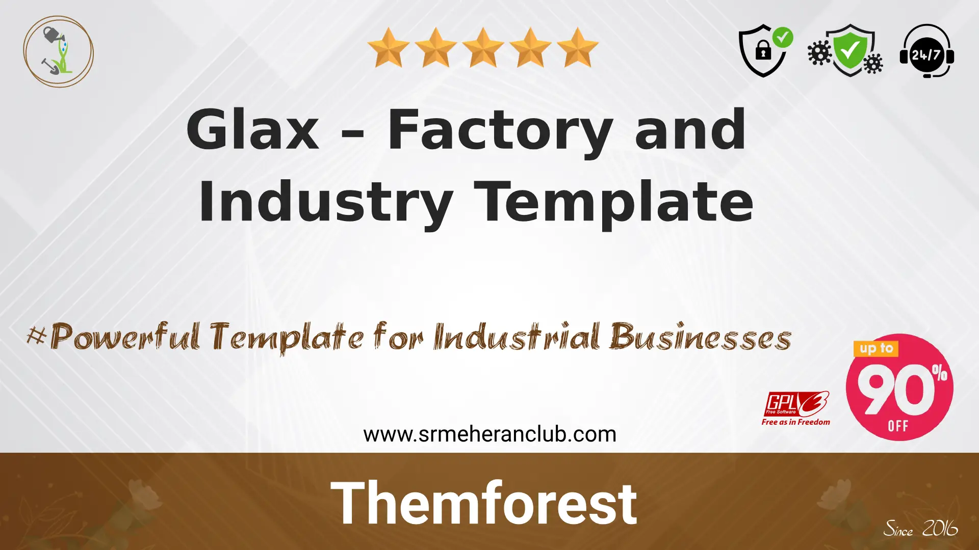 Glax – Factory and Industry Template