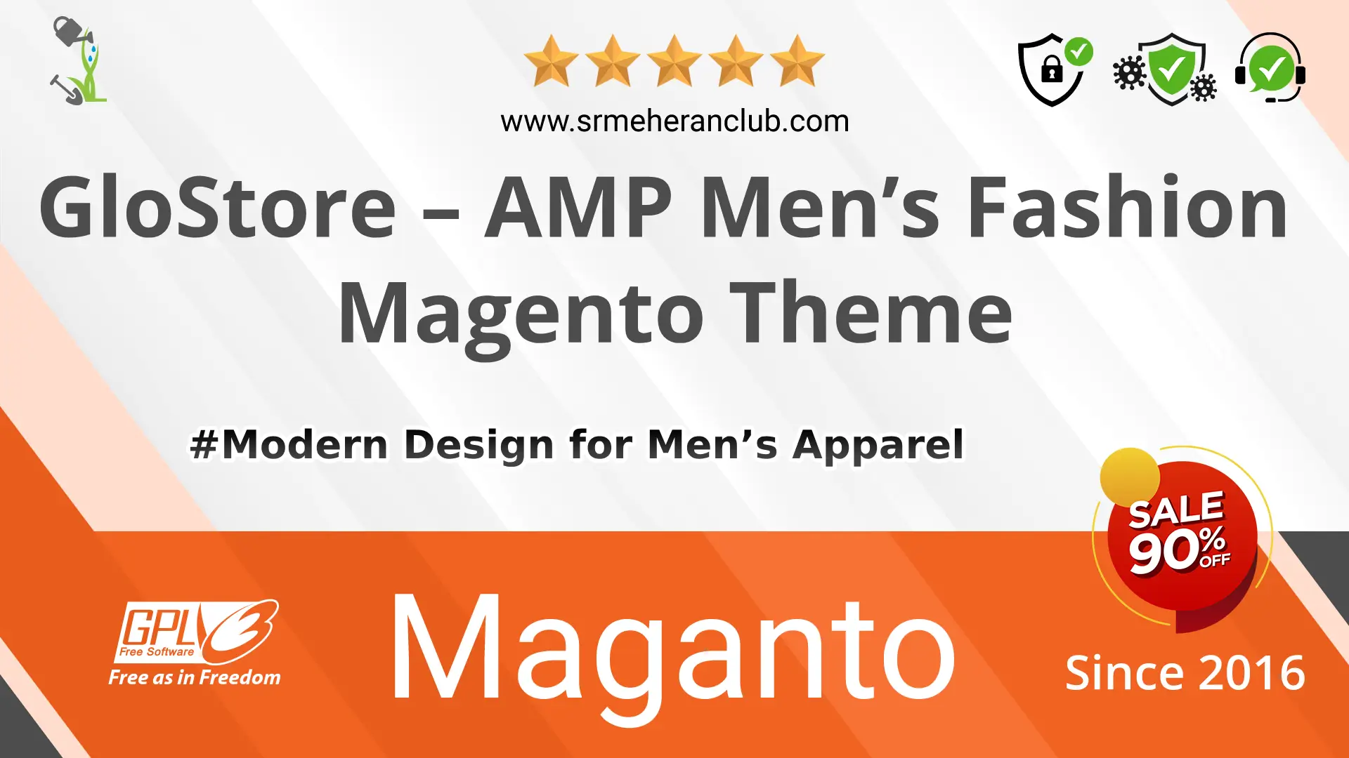 GloStore – AMP Men’s Fashion Magento Theme — Theme by Templatemonster