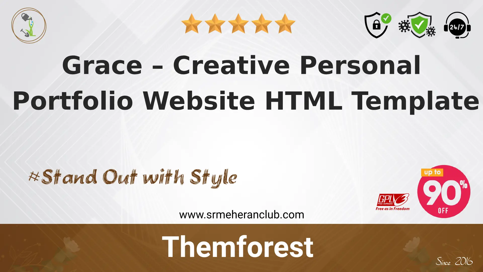 Grace – Creative Personal Portfolio Website HTML Template