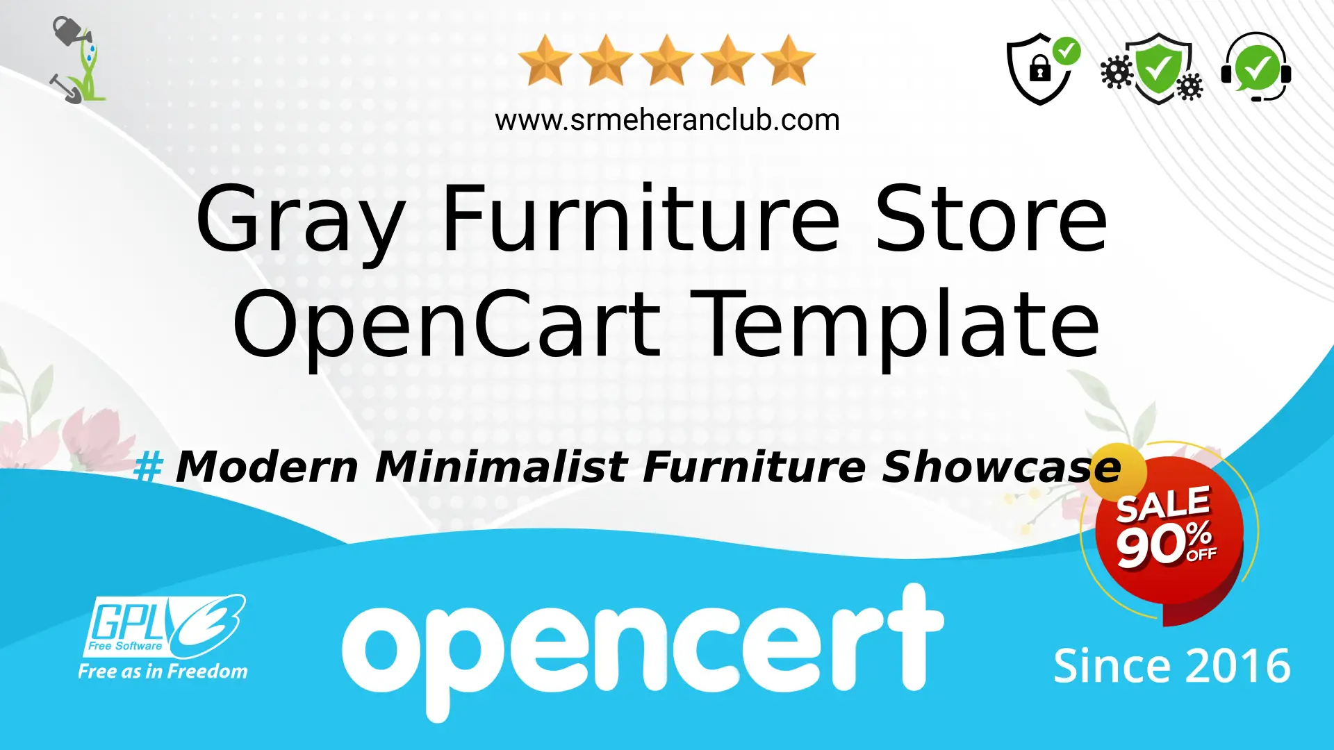 Gray Furniture Store OpenCart Template — Product by Templatemonster