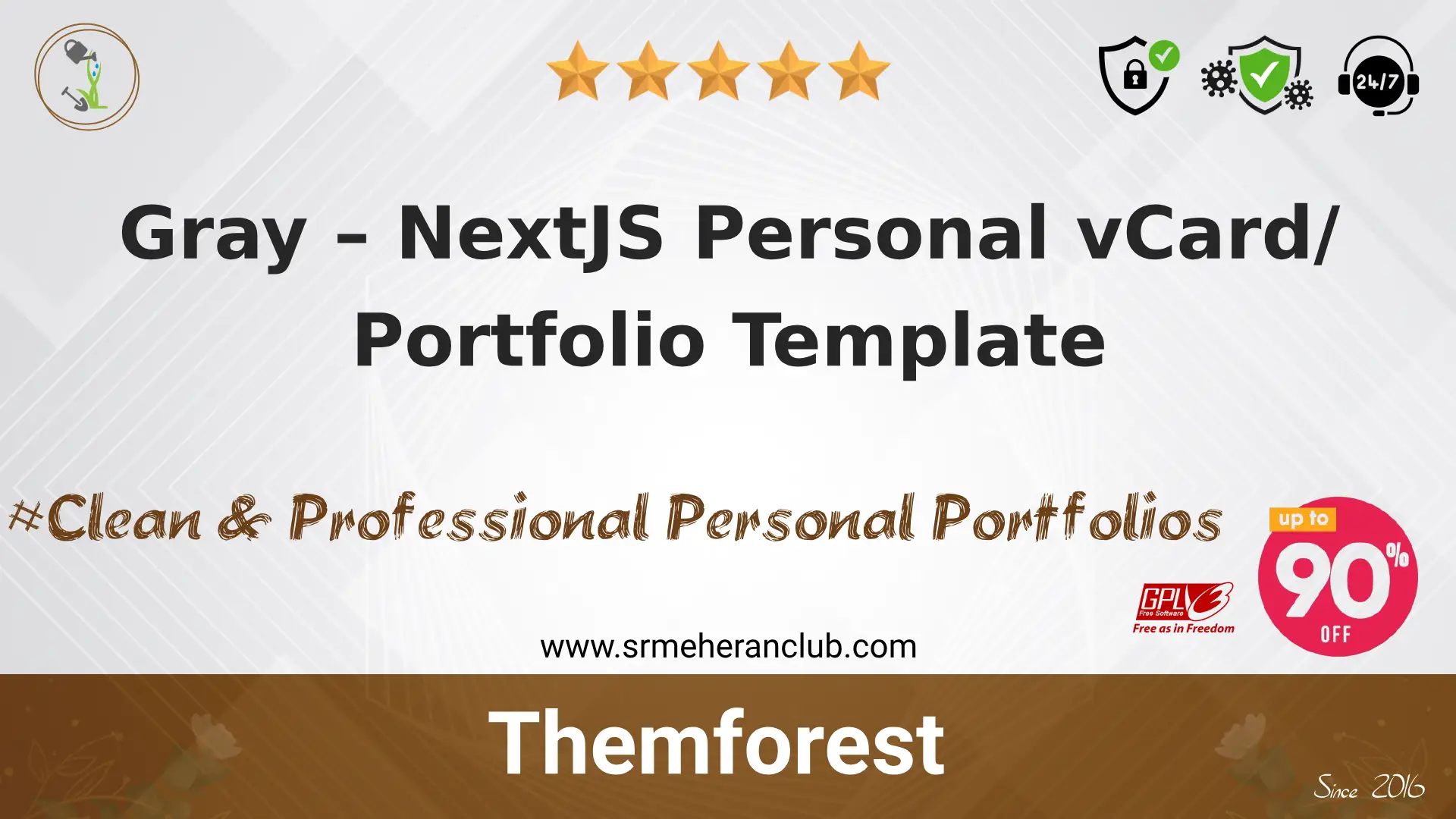 Gray – NextJS Personal vCard/Portfolio Template