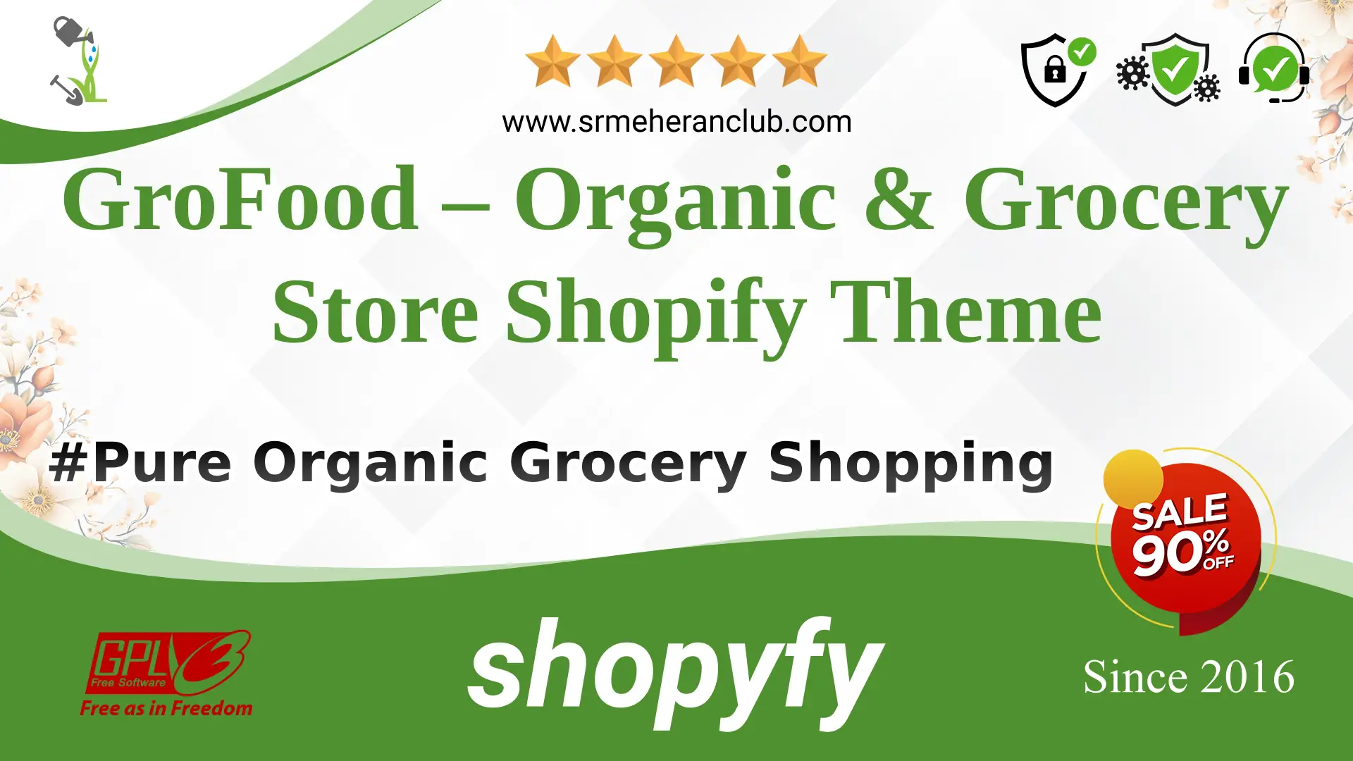 GroFood – Organic & Grocery Store Shopify Theme — Theme by Templatemonster