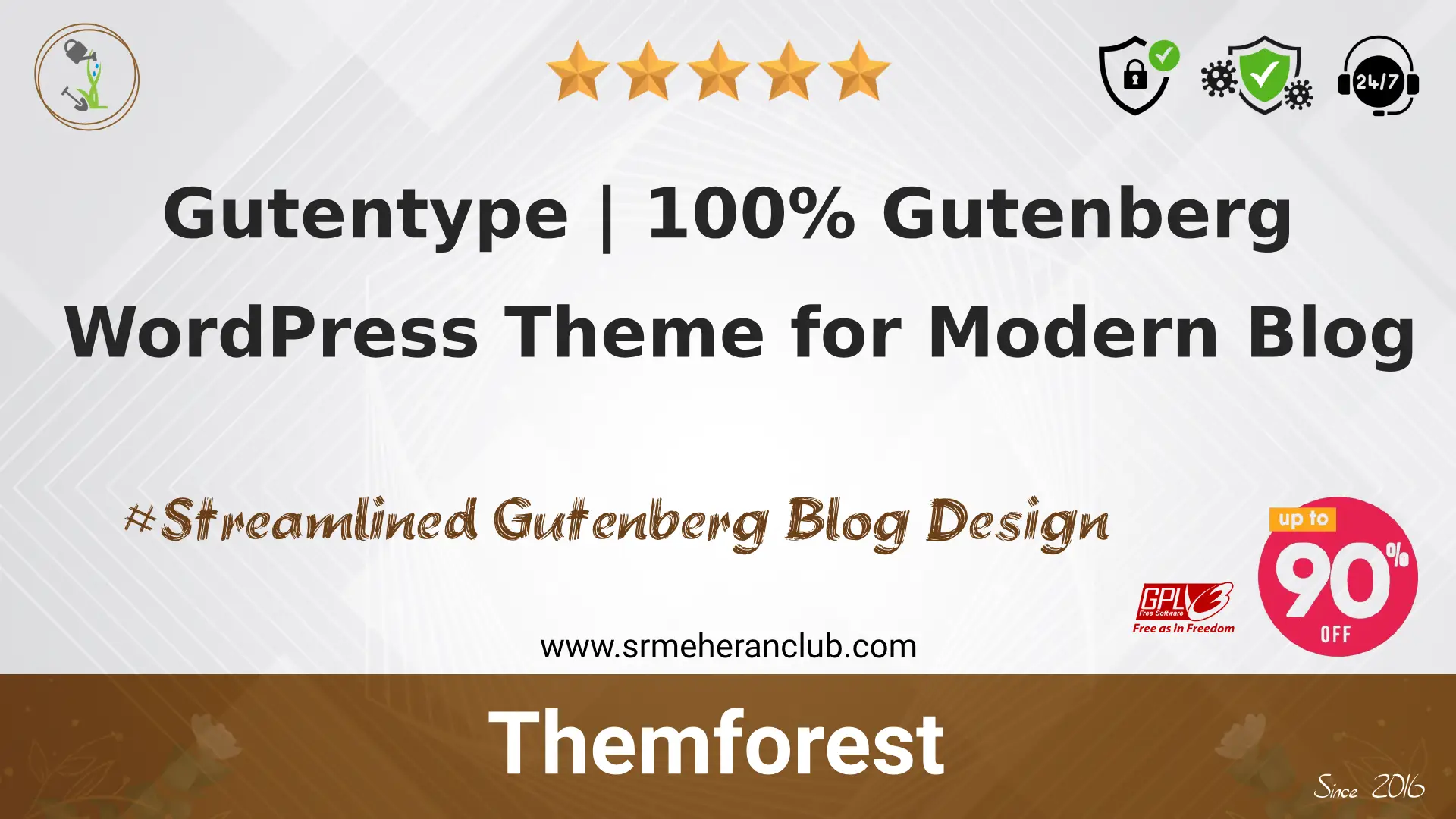 Gutentype | 100% Gutenberg WordPress Theme for Modern Blog — Theme by Themeforest
