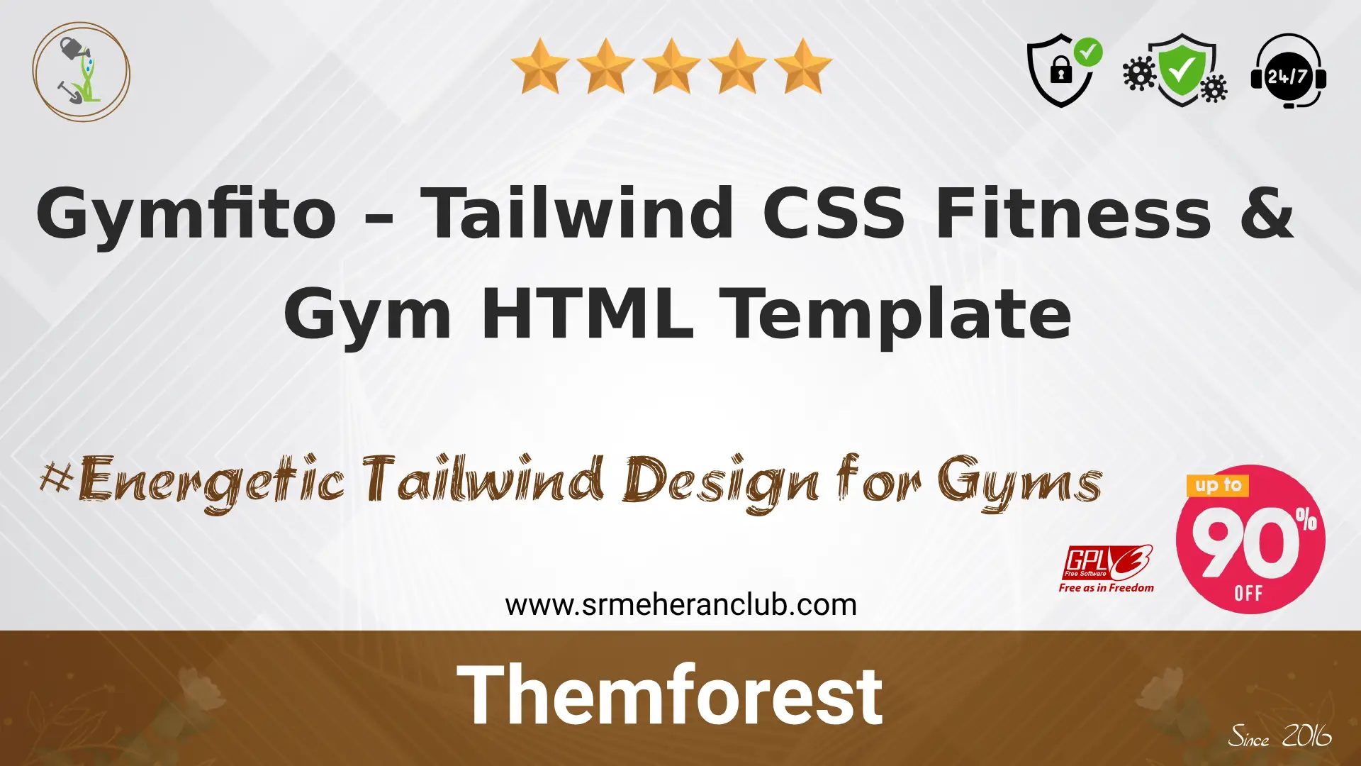 Gymfito – Tailwind CSS Fitness & Gym HTML Template