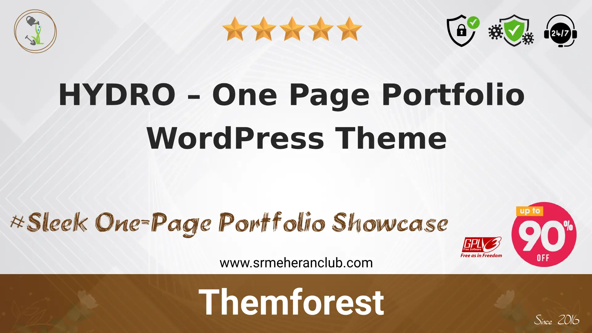 HYDRO – One Page Portfolio WordPress Theme — Theme by Themeforest