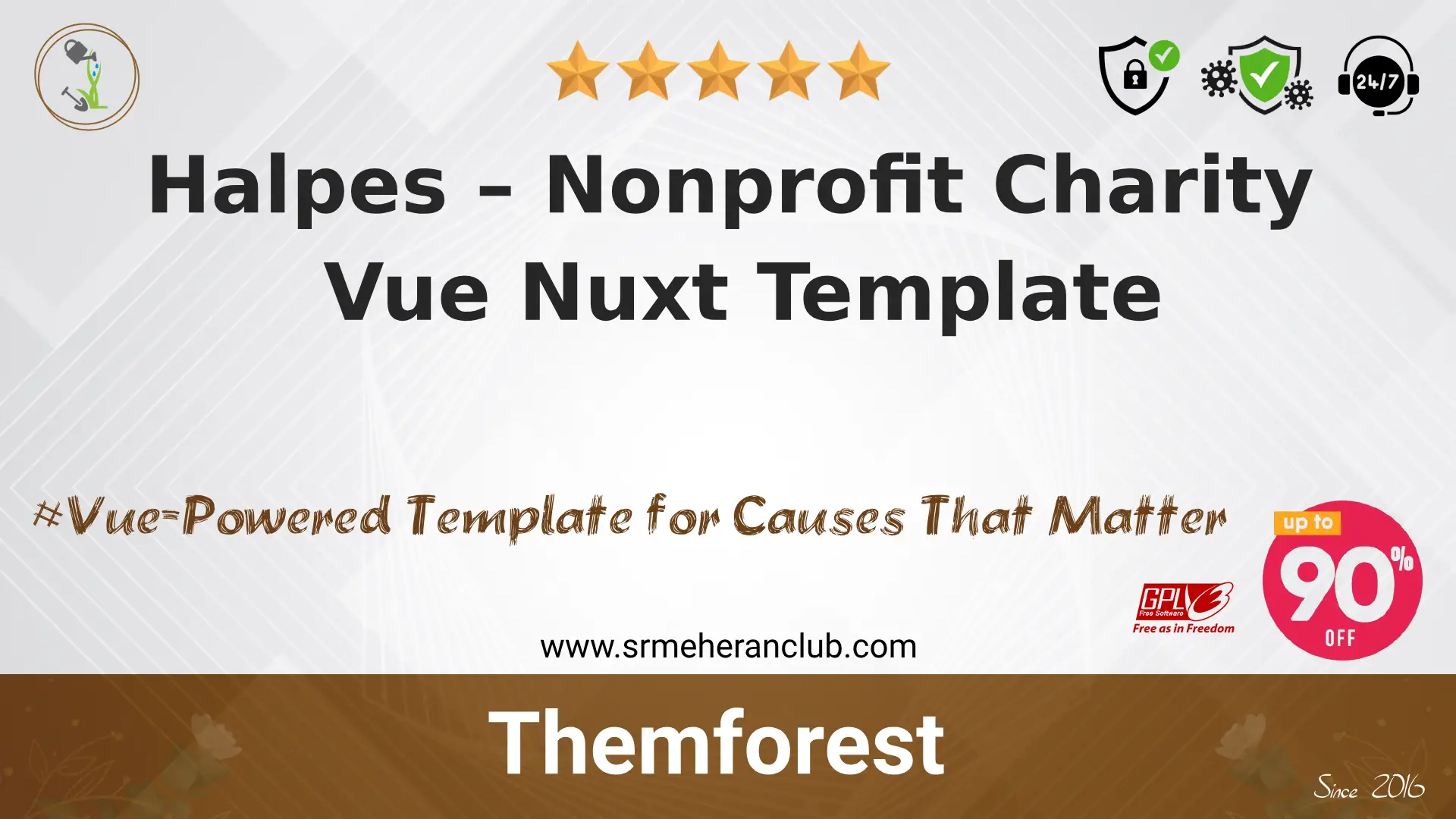 Halpes – Nonprofit Charity Vue Nuxt Template