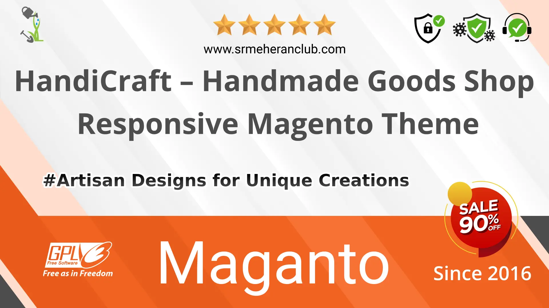 HandiCraft – Handmade Goods Shop Responsive Magento Theme — Theme by Templatemonster