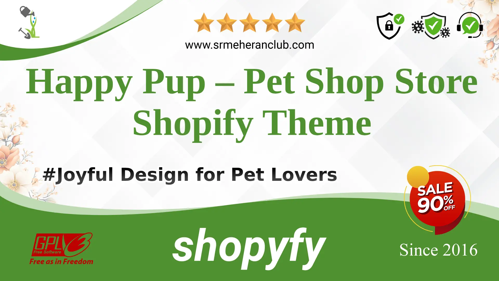 Happy Pup – Pet Shop Store Shopify Theme — Theme by Templatemonster