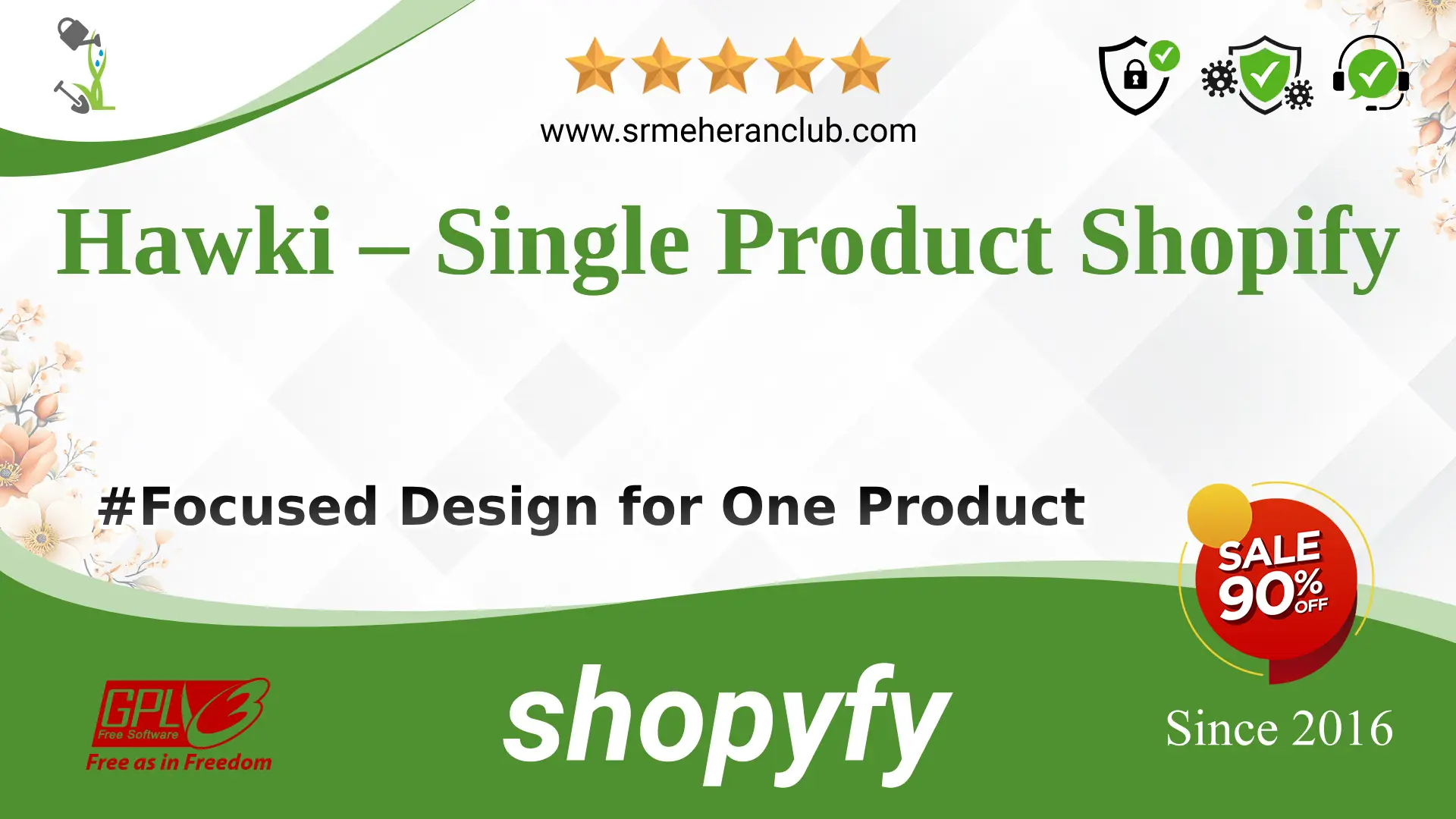 Hawki – Single Product Shopify — Theme by Themeforest