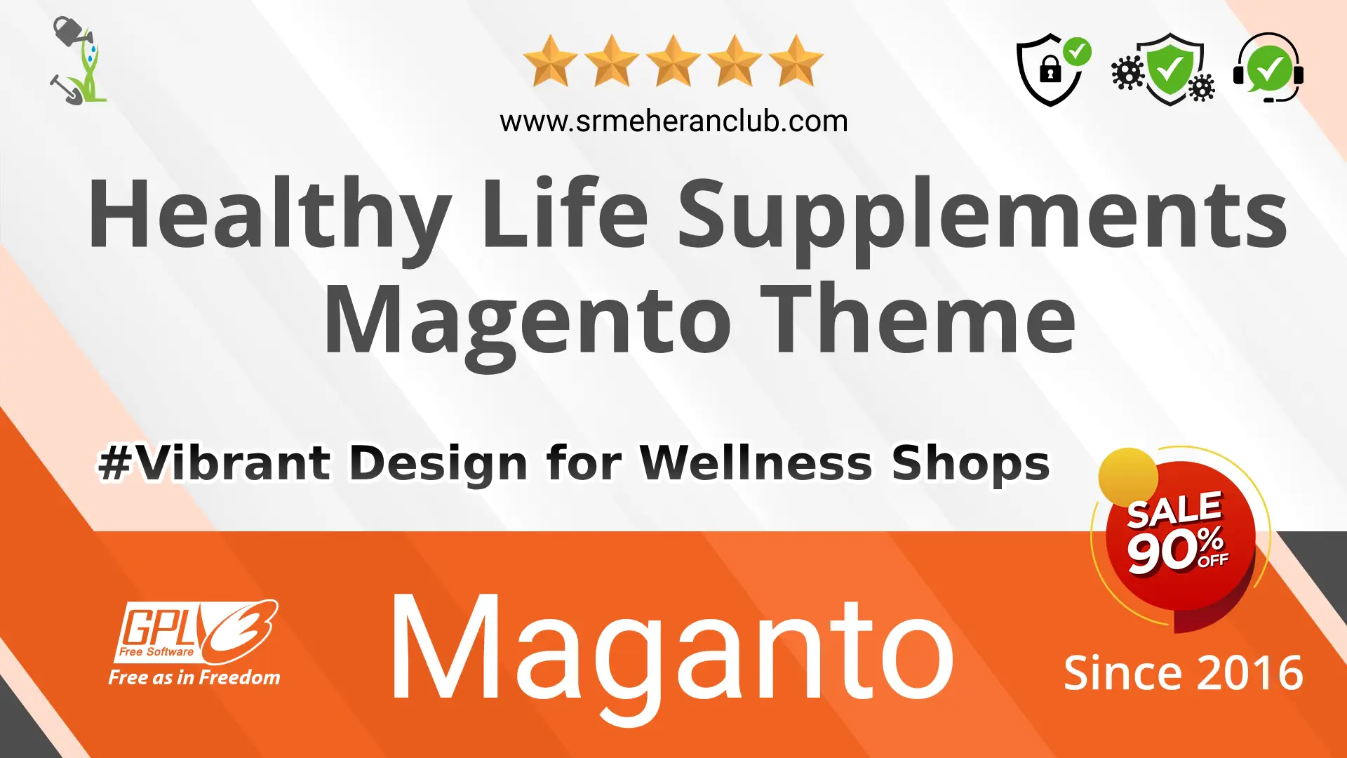 Healthy Life Supplements Magento Theme