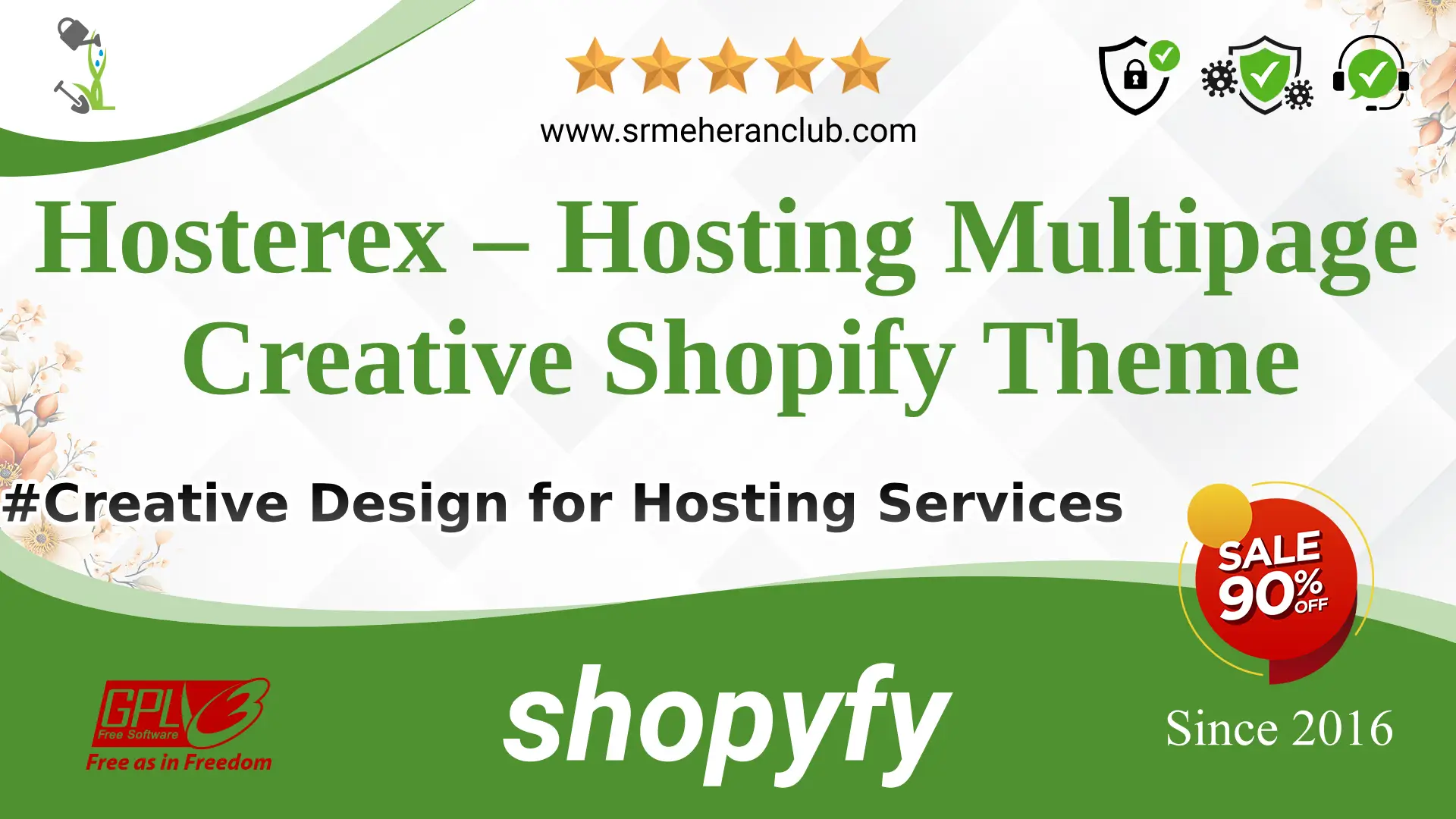 Hosterex – Hosting Multipage Creative Shopify Theme