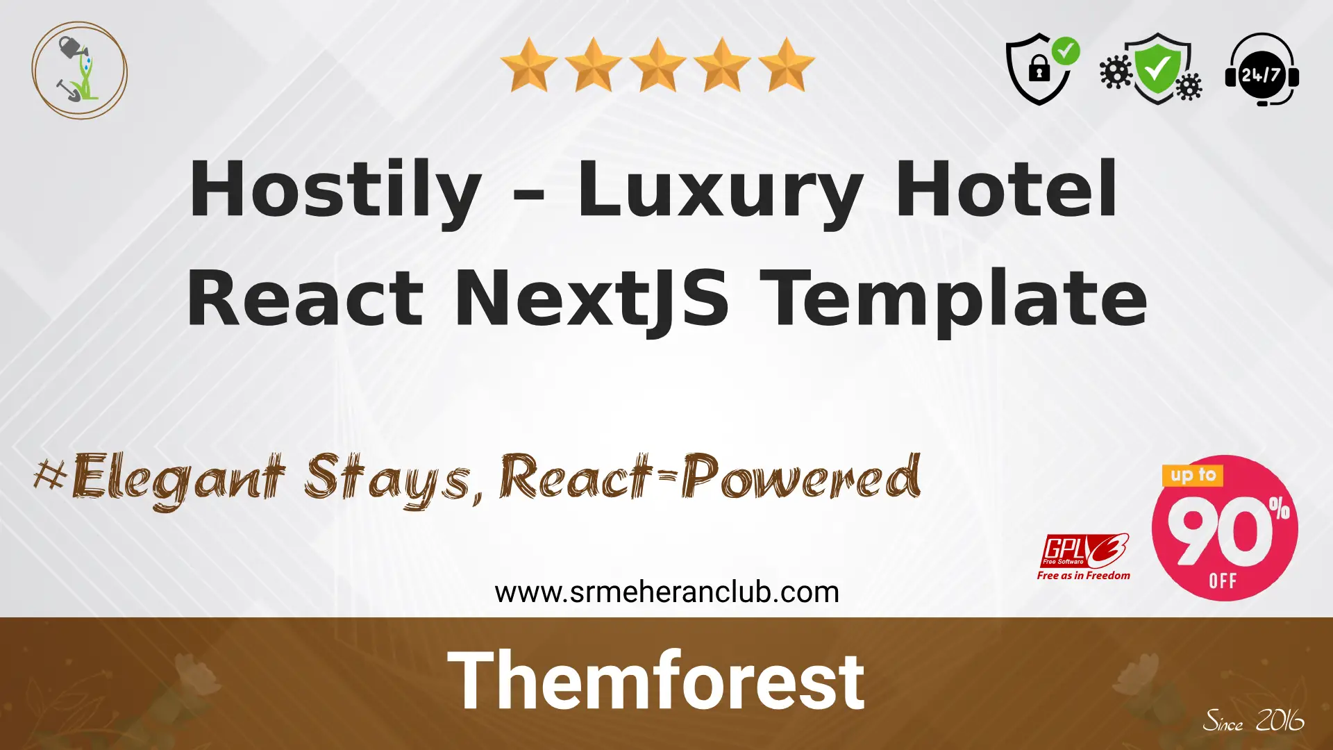 Hostily – Luxury Hotel React NextJS Template